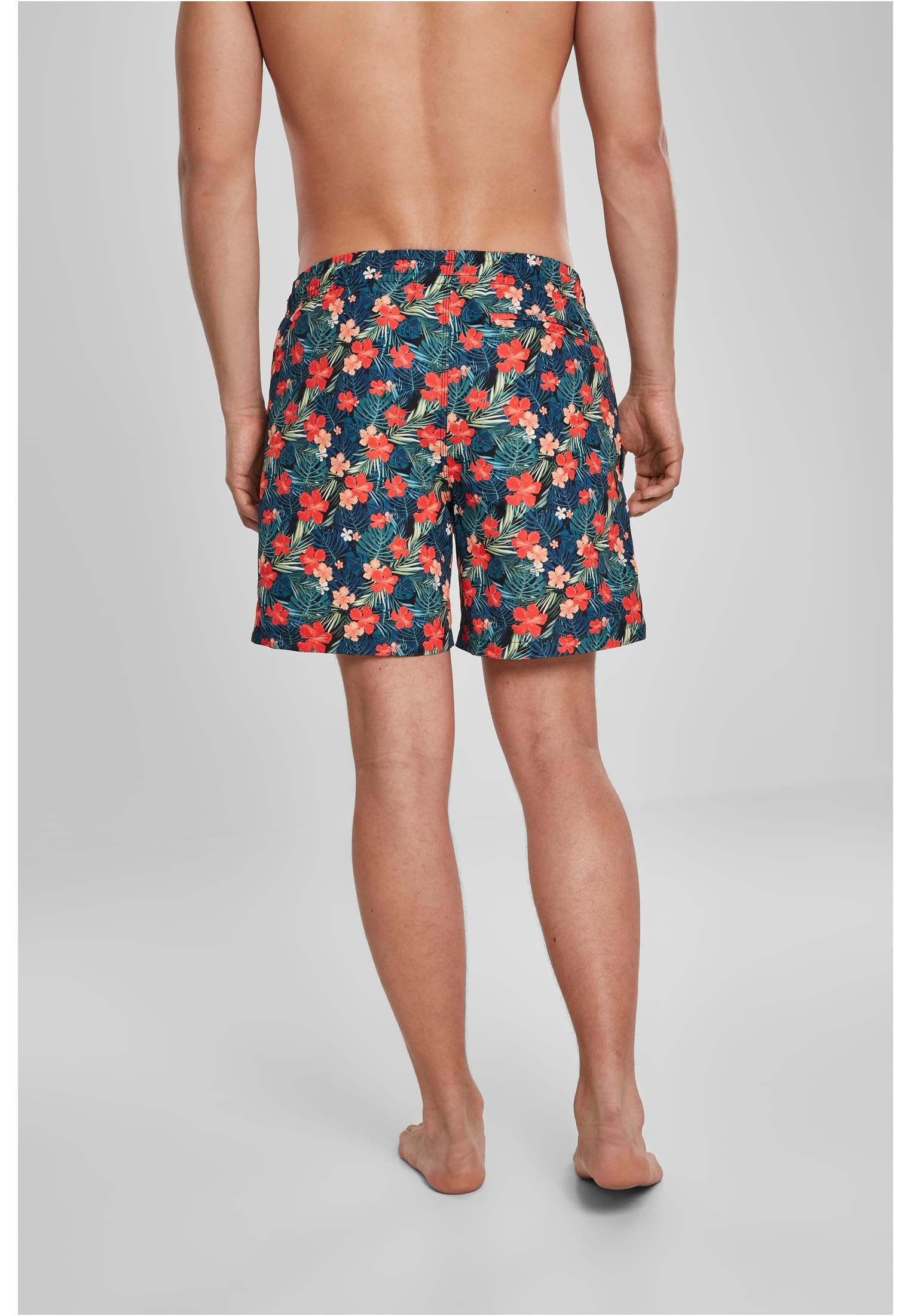Men's Tropical Pattern Swim Shorts - Quick Dry, Comfortable Beach Swimwear for Summer Vacation & Pool Party - XXL