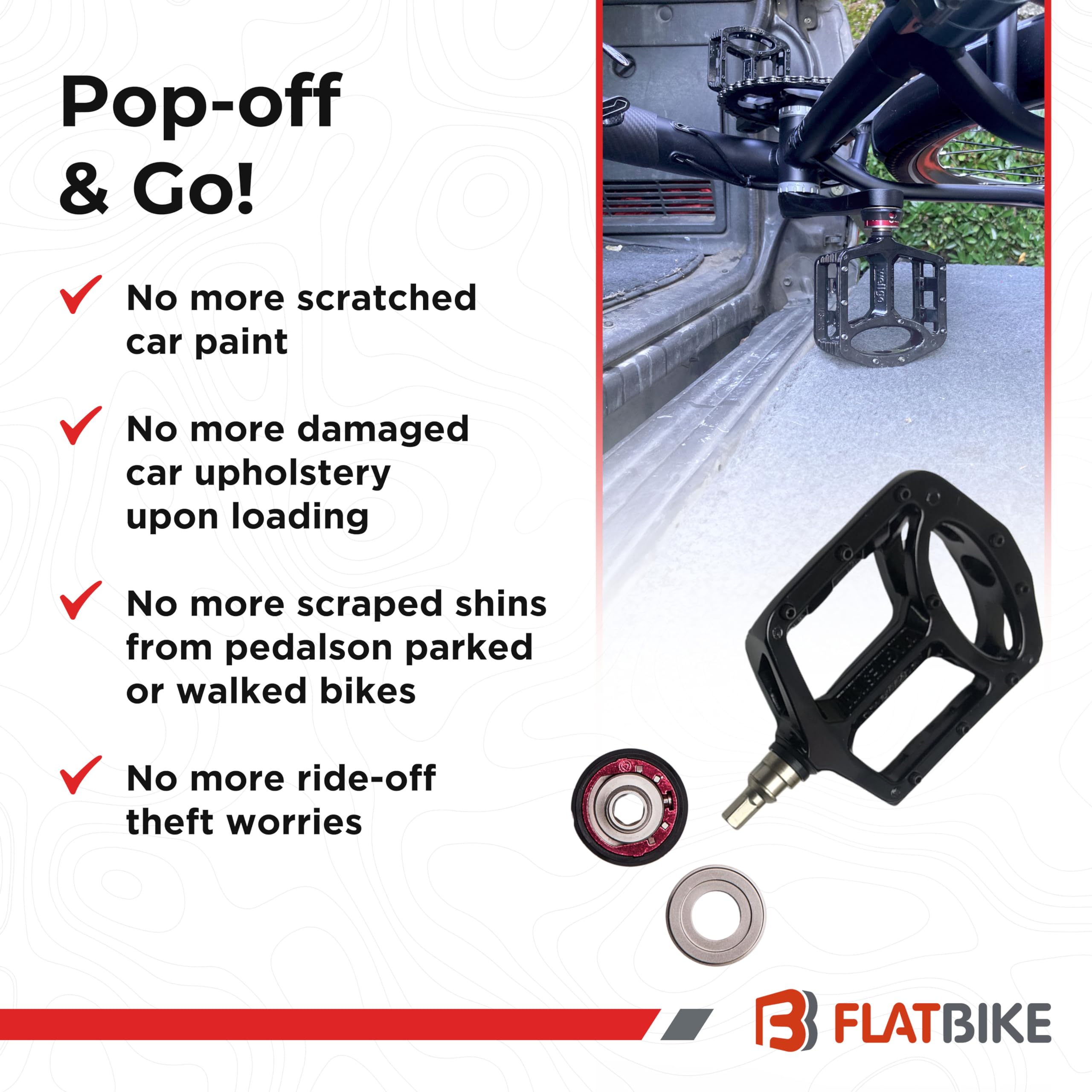 Flat Bike Pedals & 1