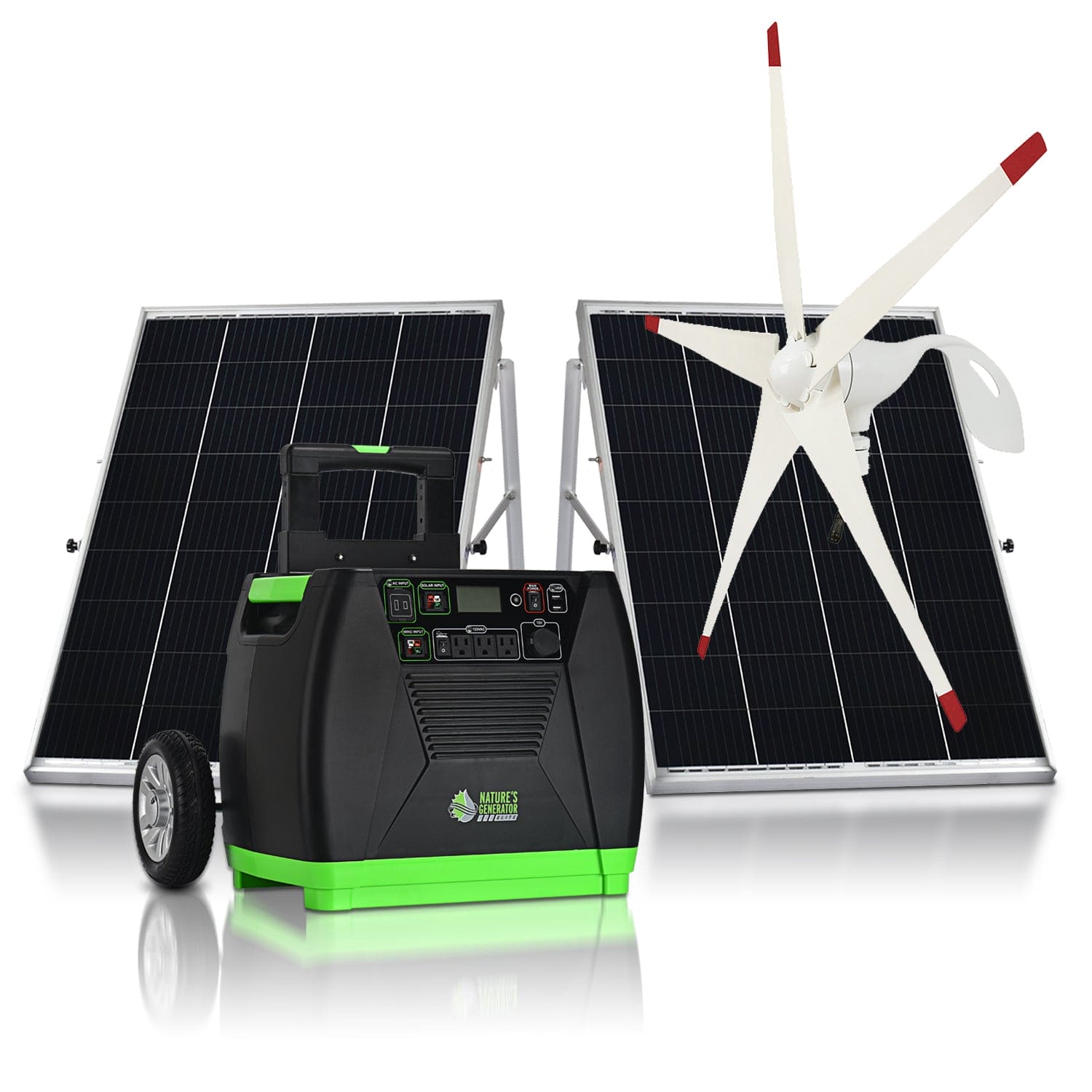 Nature's Generator Elite Gold WE System - Portable Solar Power Generator for Home, Camping & Emergency Backup - Clean Energy Solution for Off-Grid Living & Outdoor Adventures