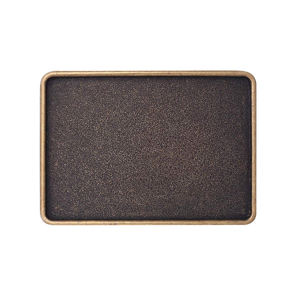 HUABOLA CALYN DIY Western Rodeo Belt Buckle Blank - Rectangle Metal Buckle for Women & Men - Perfect for Custom Belt Making, Cowboy Outfits, and Western Fashion Accessories