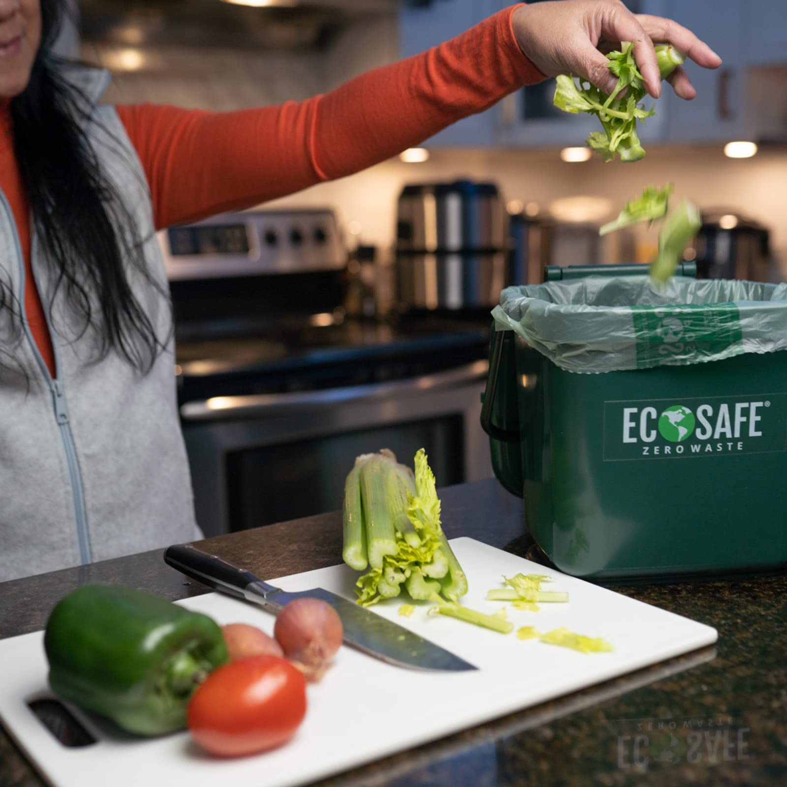 EcoSafe-6400 HB1617-6 Certified Compostable Bags - 16x17