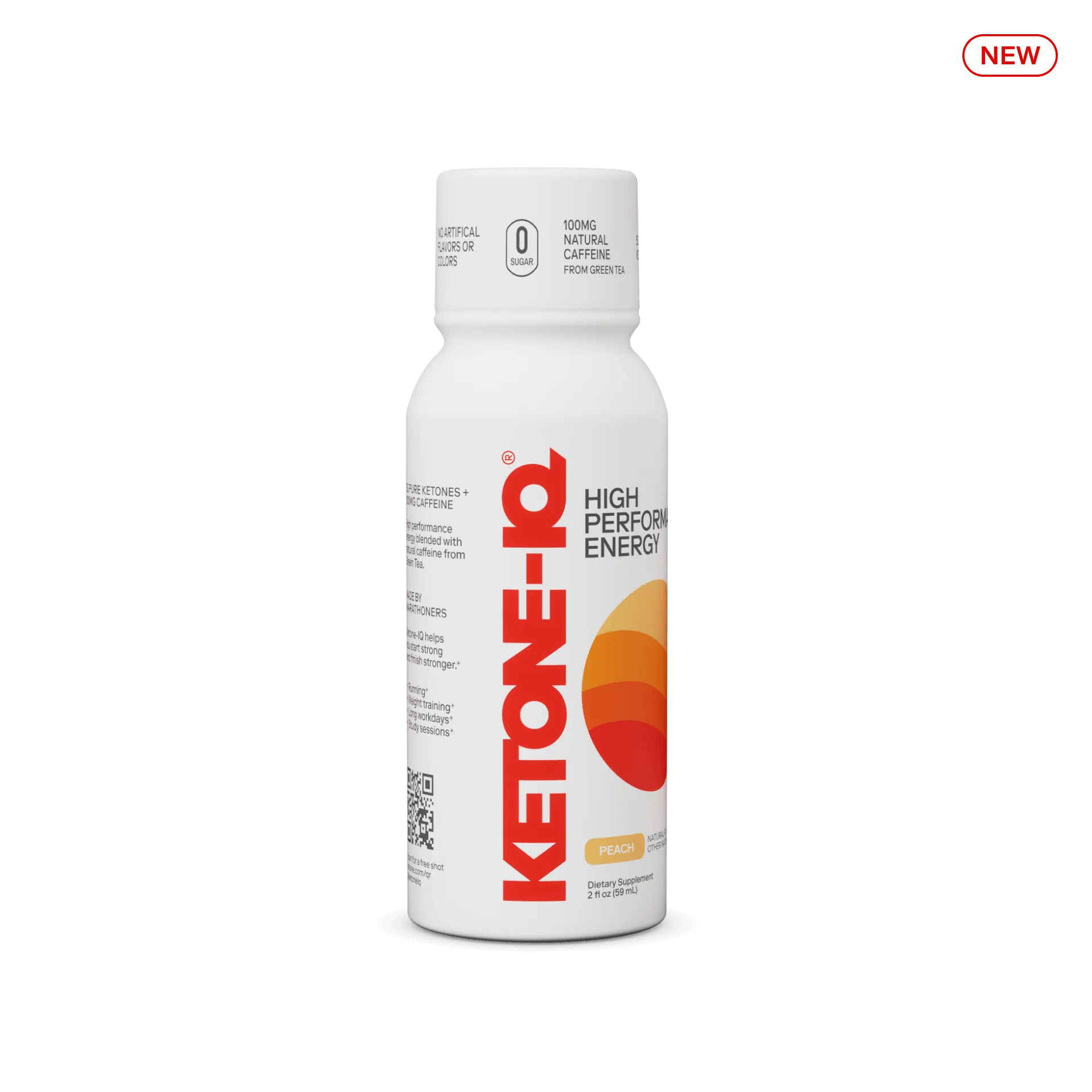 Ketone IQ® + Caffeine Energy Shots (2 oz Single Serve) - Boost Mental Focus & Physical Performance for Workouts, Studying & Long Workdays
