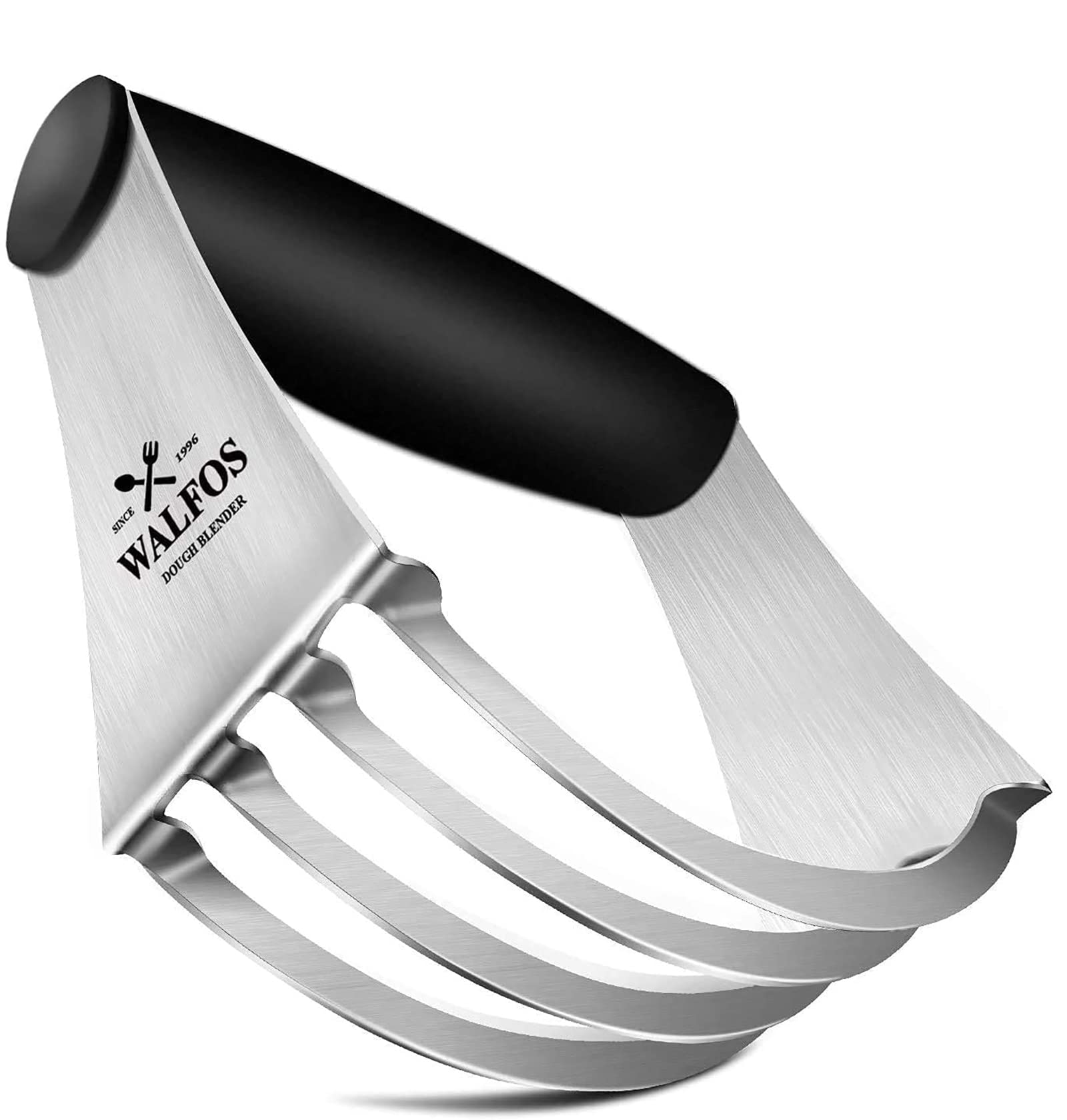WALFOS Stainless Steel Dough Blender - Heavy Duty Pastry Cutter for Baking Pasta, Pie Crust, Cake & Cookies | Perfect for Home Bakers & Professional Kitchens