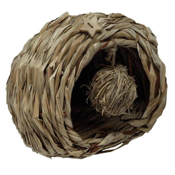 Kaytee Play 'n Chew Medium Cubby Nest - Small Animal Chew Toy for Rabbits, Guinea Pigs & Hamsters - Natural Wooden Hideout & Chewing Activity for Cage Enrichment