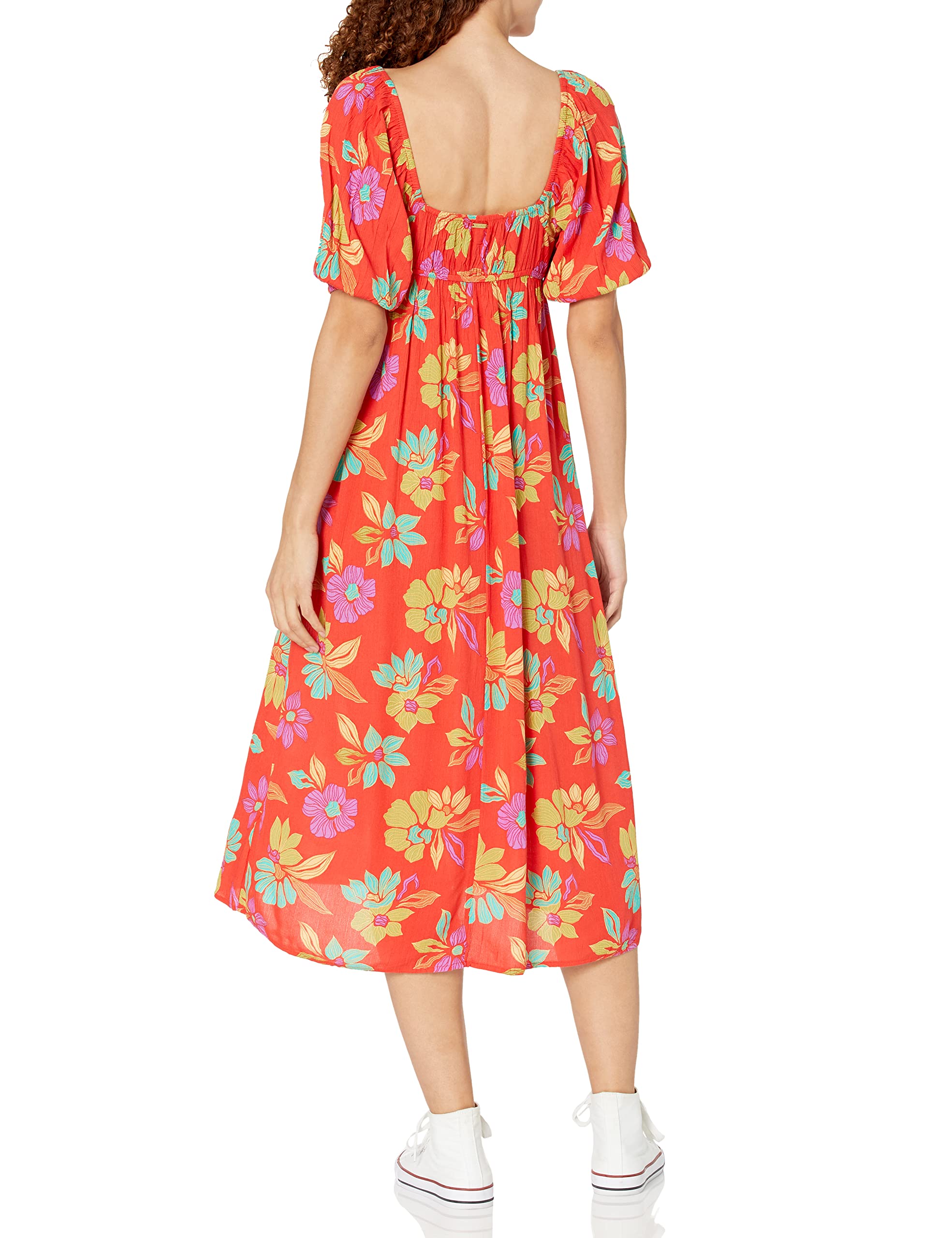 Billabong Women's True Romance Midi Dress - Floral Print Summer Beach Dress for Vacation, Party & Casual Wear