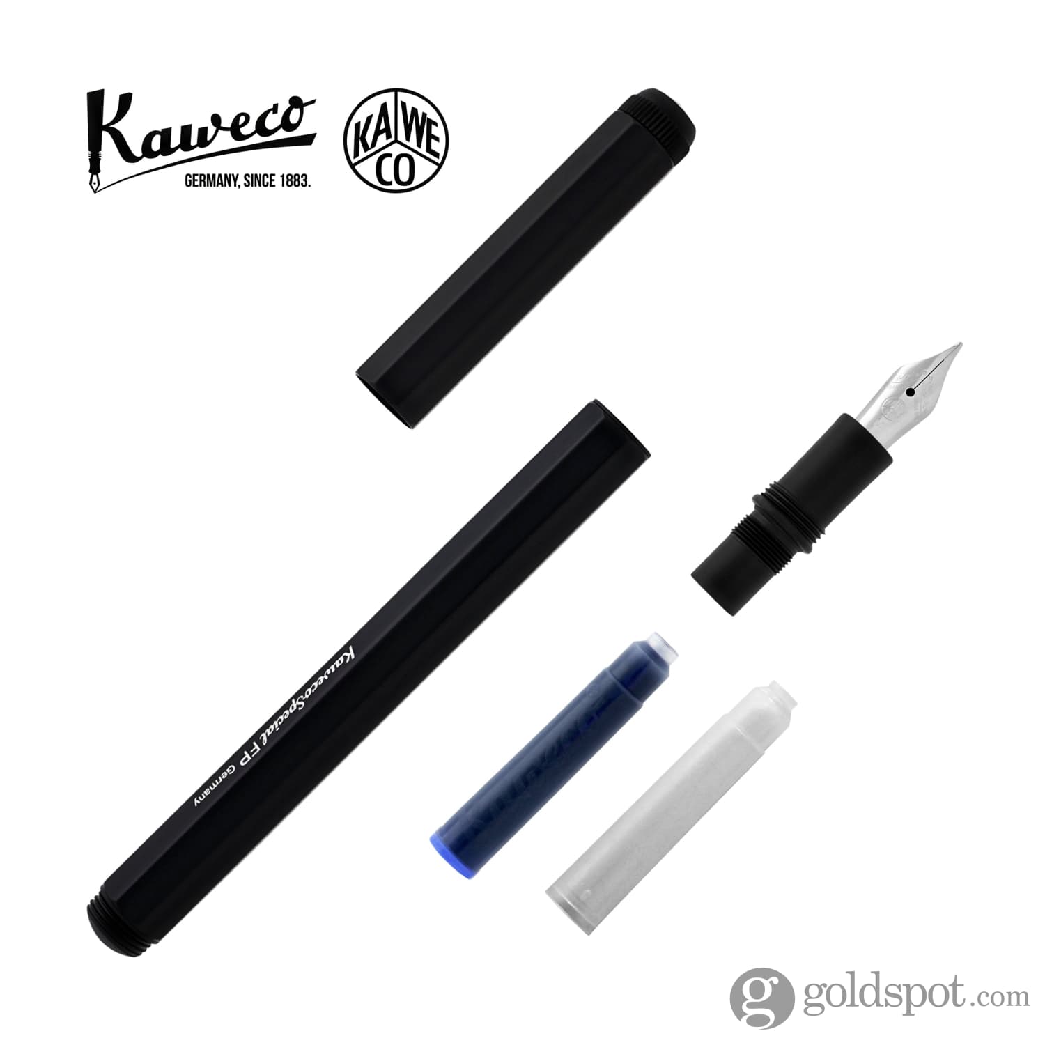 Kaweco Special Matte Black Fountain Pen - Premium Writing Instrument for Professionals & Students - Perfect for Office, School & Calligraphy