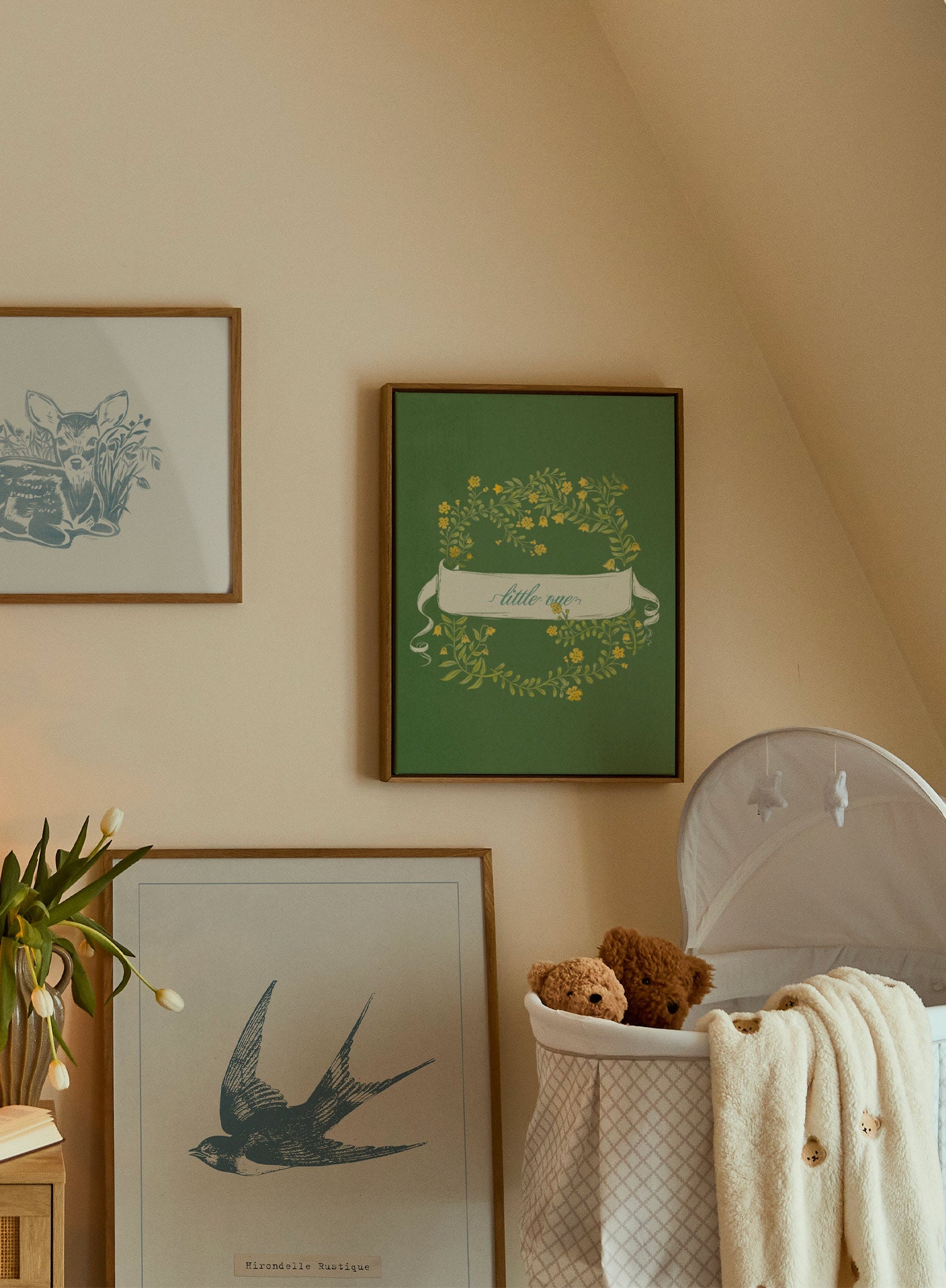 Little One Canvas Art - Handmade Nursery Wall Decor for Baby Room, Kids Bedroom & Playroom - Perfect for Newborn Gifts & Home Decoration