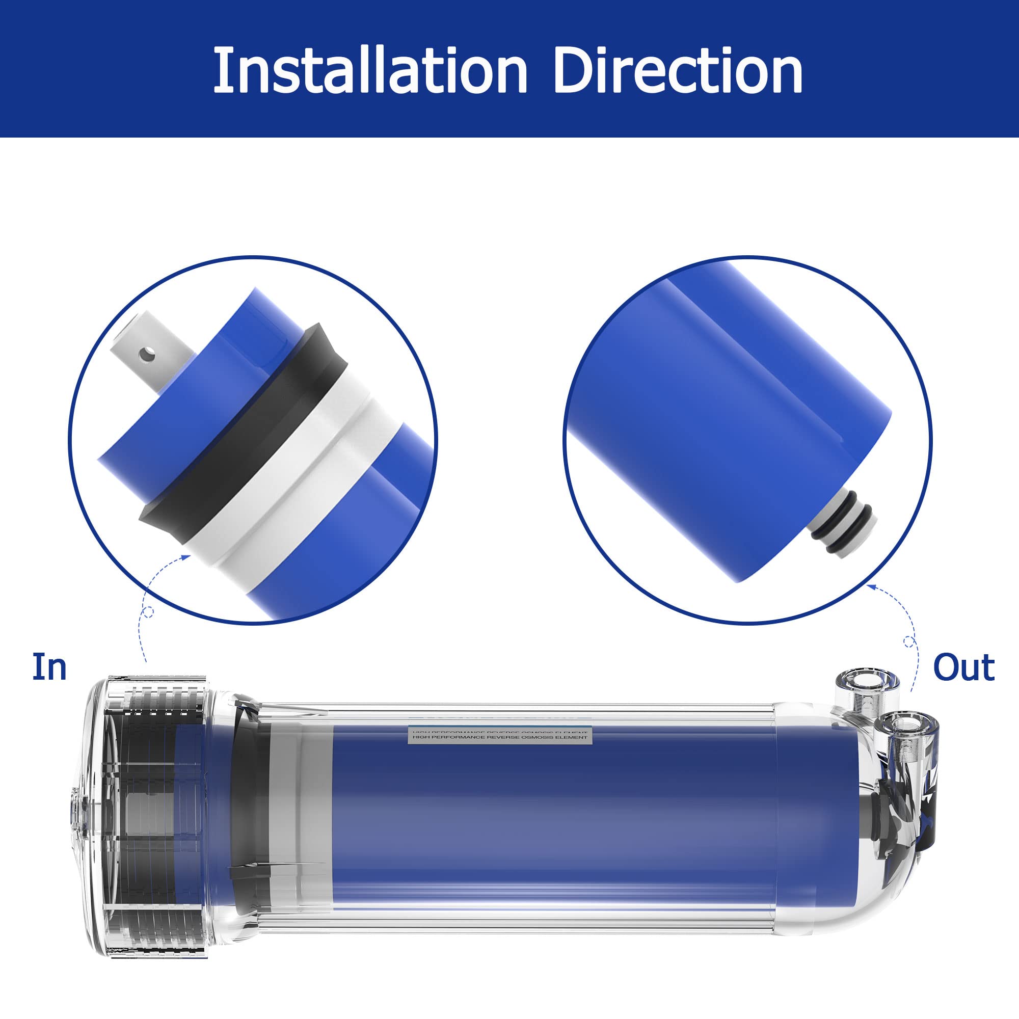 300 GPD RO Membrane Filter 12