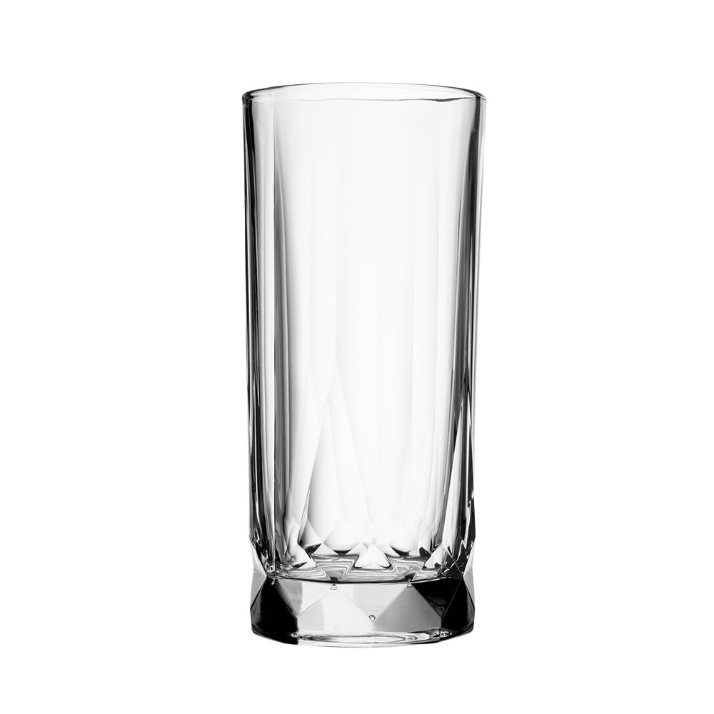 Premium 430ml Highball Glass Set of 4 - Elegant Drinking Glasses for Cocktails, Whiskey & Iced Beverages - Perfect for Home Bars, Parties & Gifts