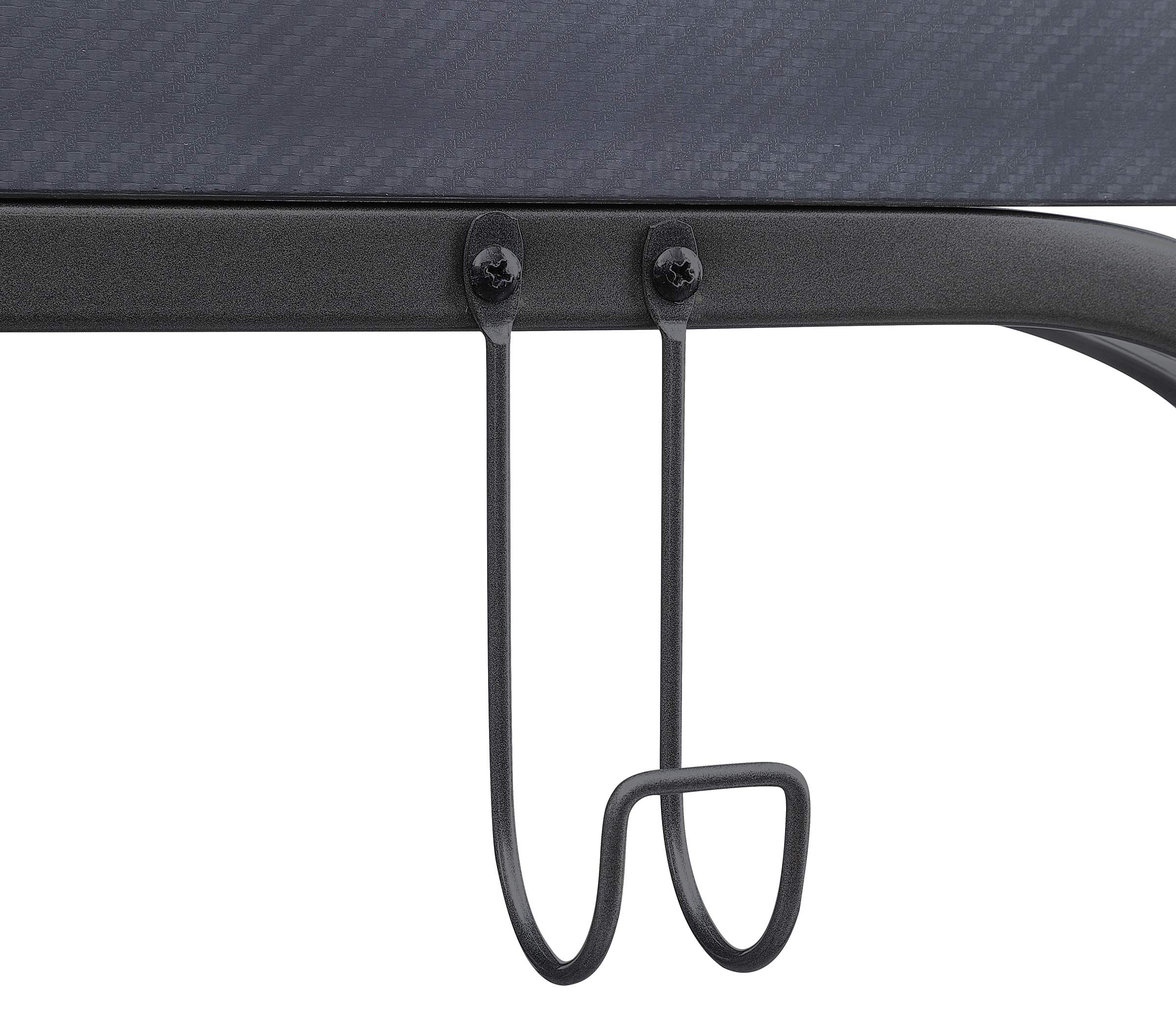 OSP Home Furnishings Reload Gaming Desk with Wireless Charging, USB Power Hub & RGB LED Lights - Remote Control, Matte Grey Carbon Fiber Surface | Perfect for PC Gaming Setup, Home Office & Streaming Station