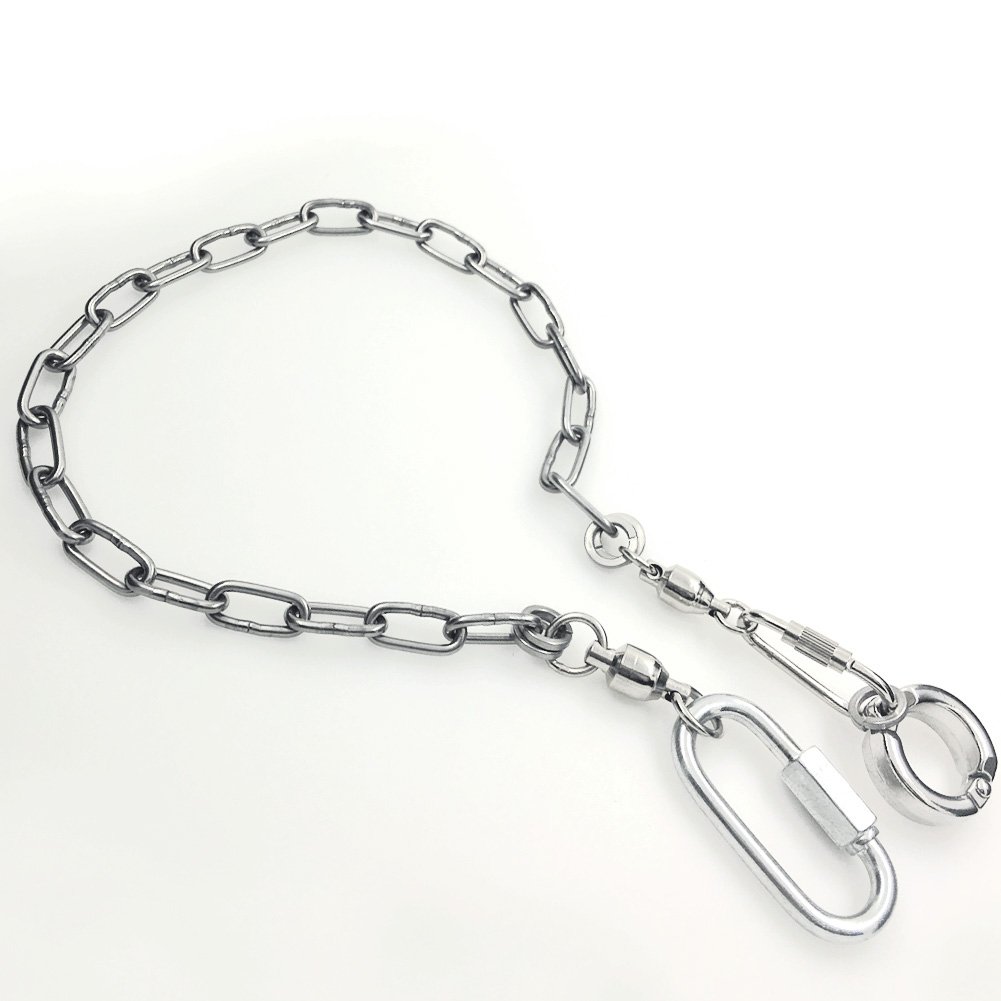 Stainless Steel 304 Parrot Leash & Foot Chain - 14.5mm Anklet Ring for Pet Birds (Model 15) | Safe & Durable for Outdoor Walks & Training