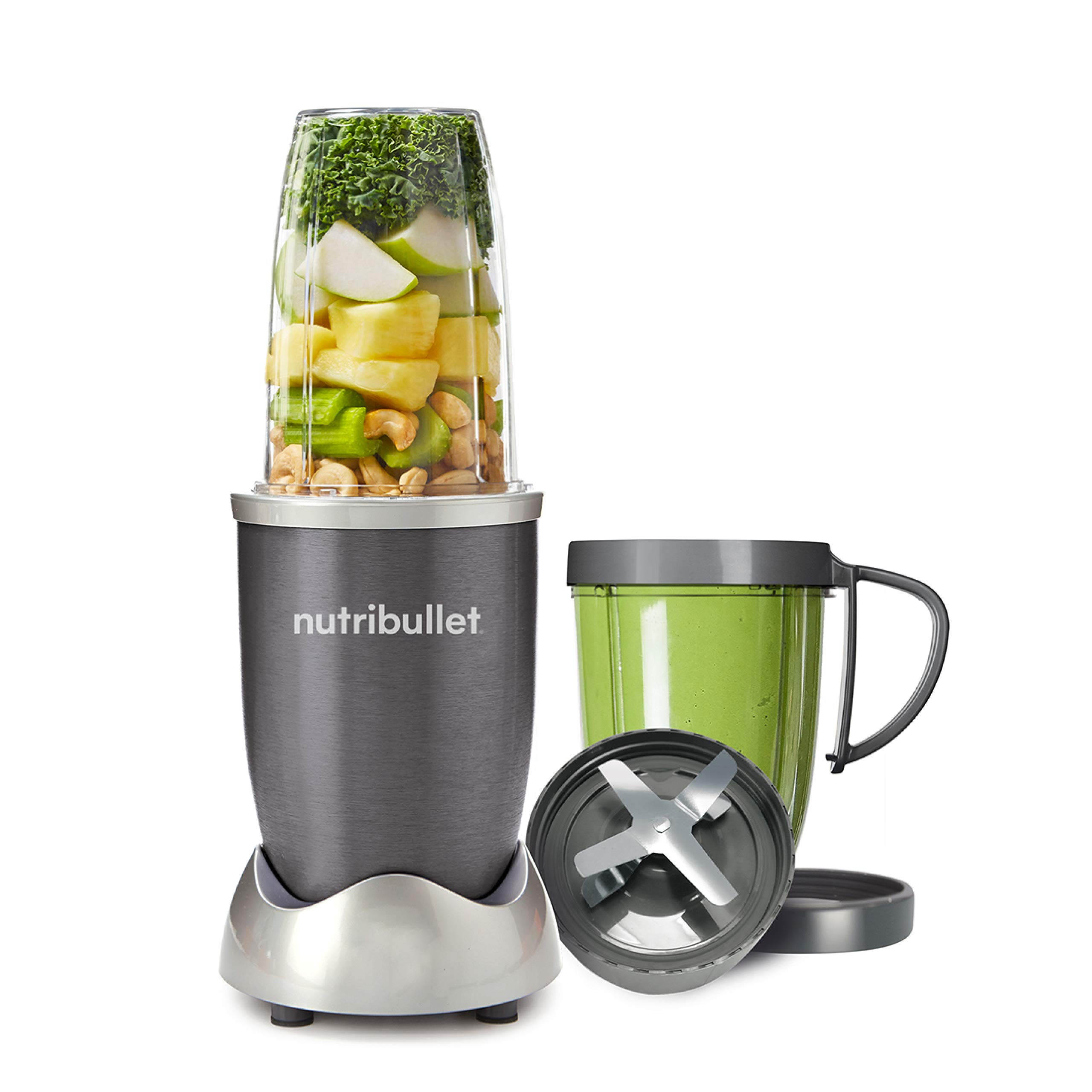 Nutribullet 01515 800W Centrifugal Juicer & 600 Series 600W High-Speed Nutrient Extractor Blender - Graphite - Perfect for Smoothies, Juicing, and Healthy Meal Prep at Home