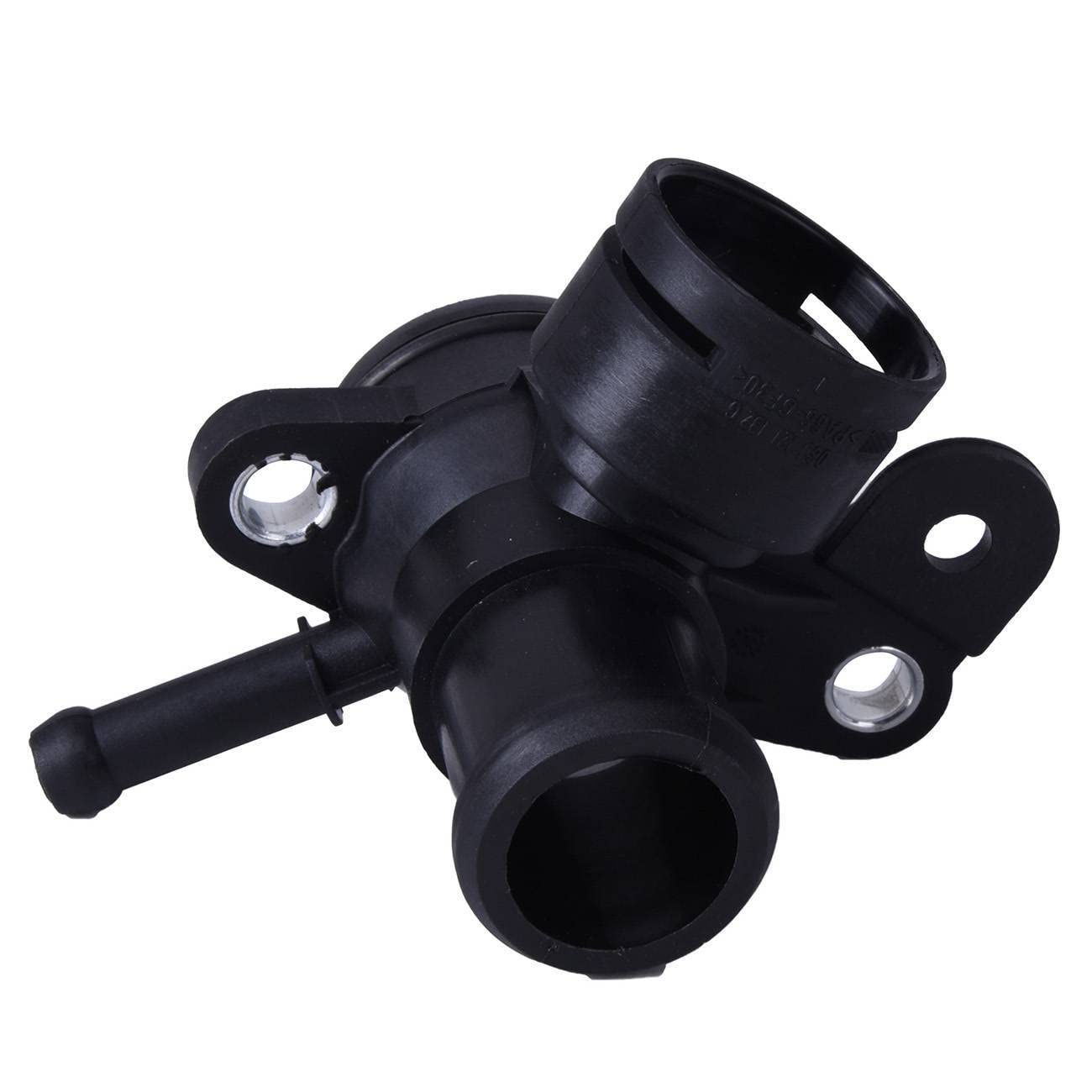 06J121132G 1x Water Outlet Engine Cooling Hose Connector Replacement for VW Audi - Durable Aluminum Alloy Coolant Pipe Fitting for Automotive Repair & Maintenance