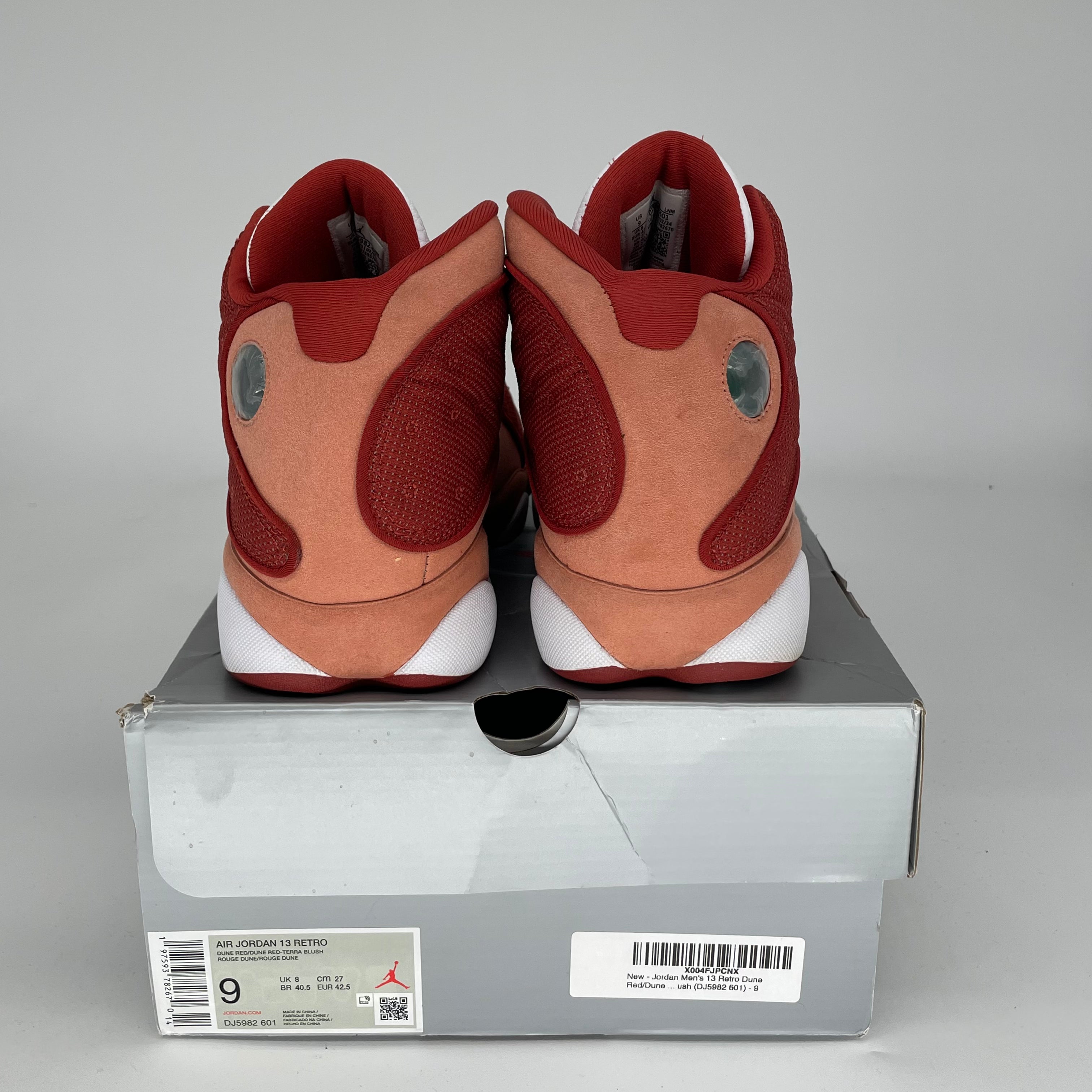 AIR JORDAN 13 DUNE RED Basketball Shoes for Men & Women - Size 9/10.5W (DJ5982-601) - Perfect for Court Play, Streetwear & Sneaker Collection