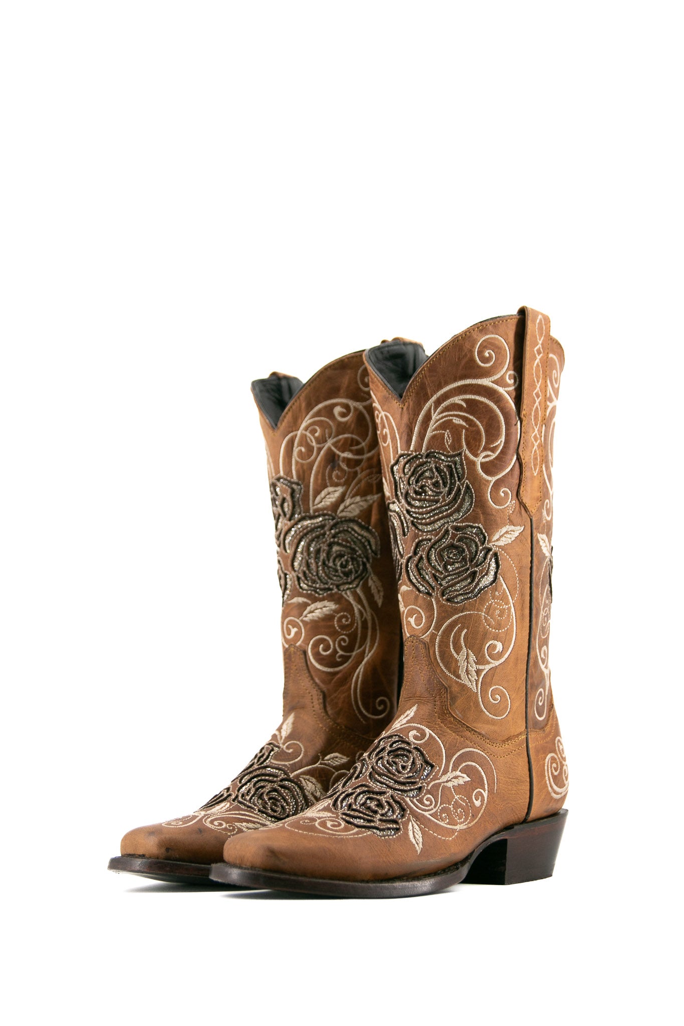 Rosal Frontier Cowgirl Boots for Women - Western Style Leather Riding Boots with Comfortable Fit - Perfect for Country Rides, Rodeos & Fashion Outfits