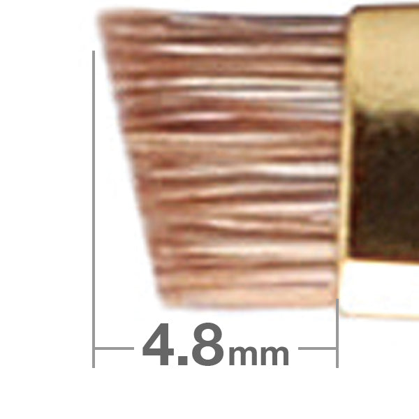 S163 Angled Eyebrow Brush [HC0050] - Professional Makeup Tool for Precise Eyebrow Shaping & Filling - Perfect for Salon, Home, and Travel Use