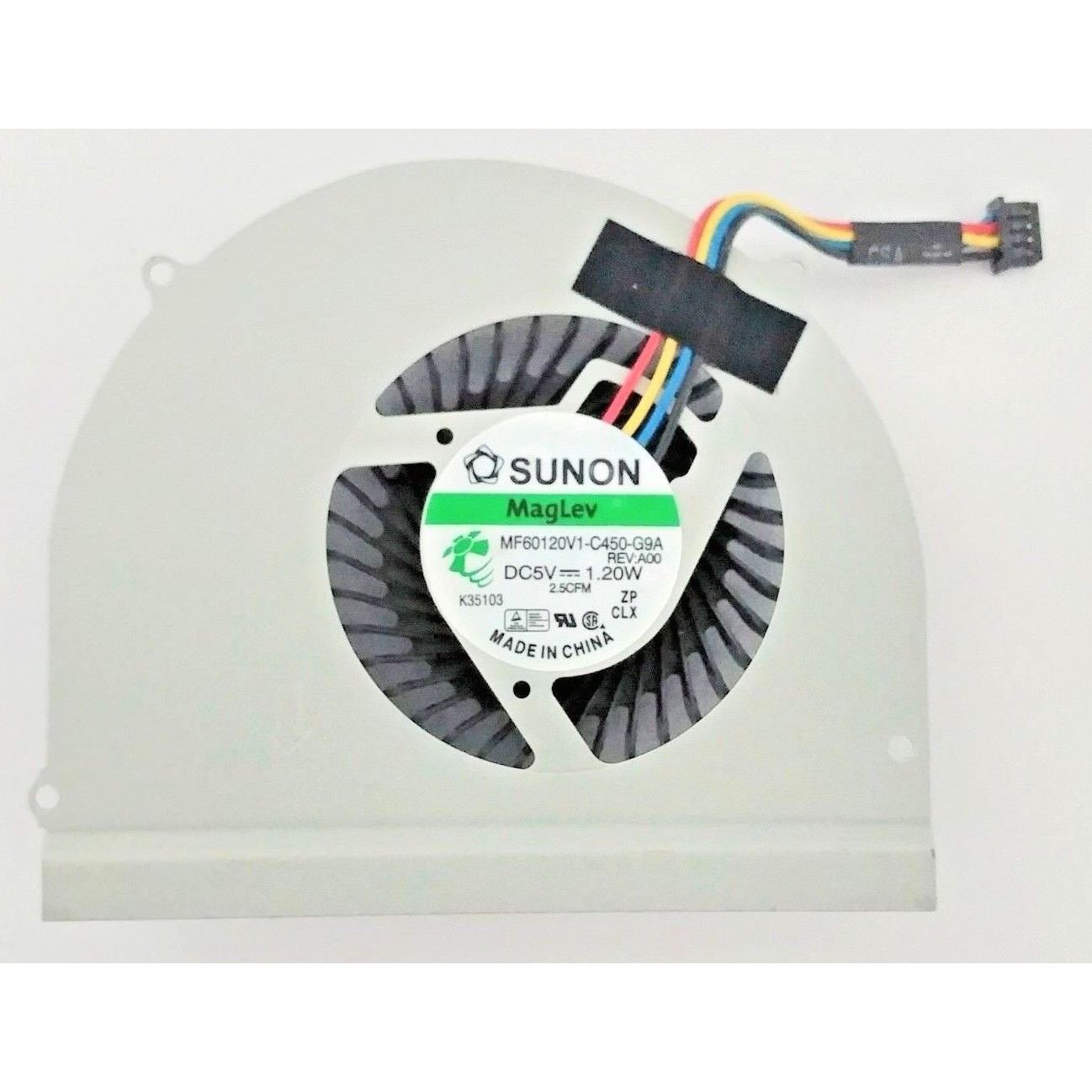Original Dell Latitude E6530 CPU Cooling Fan - Replacement M2CFG AT0LI002ZCL MF60120V1 C450 G9A for Laptop Overheating Repair | Compatible with Dell Business & Gaming Laptops
