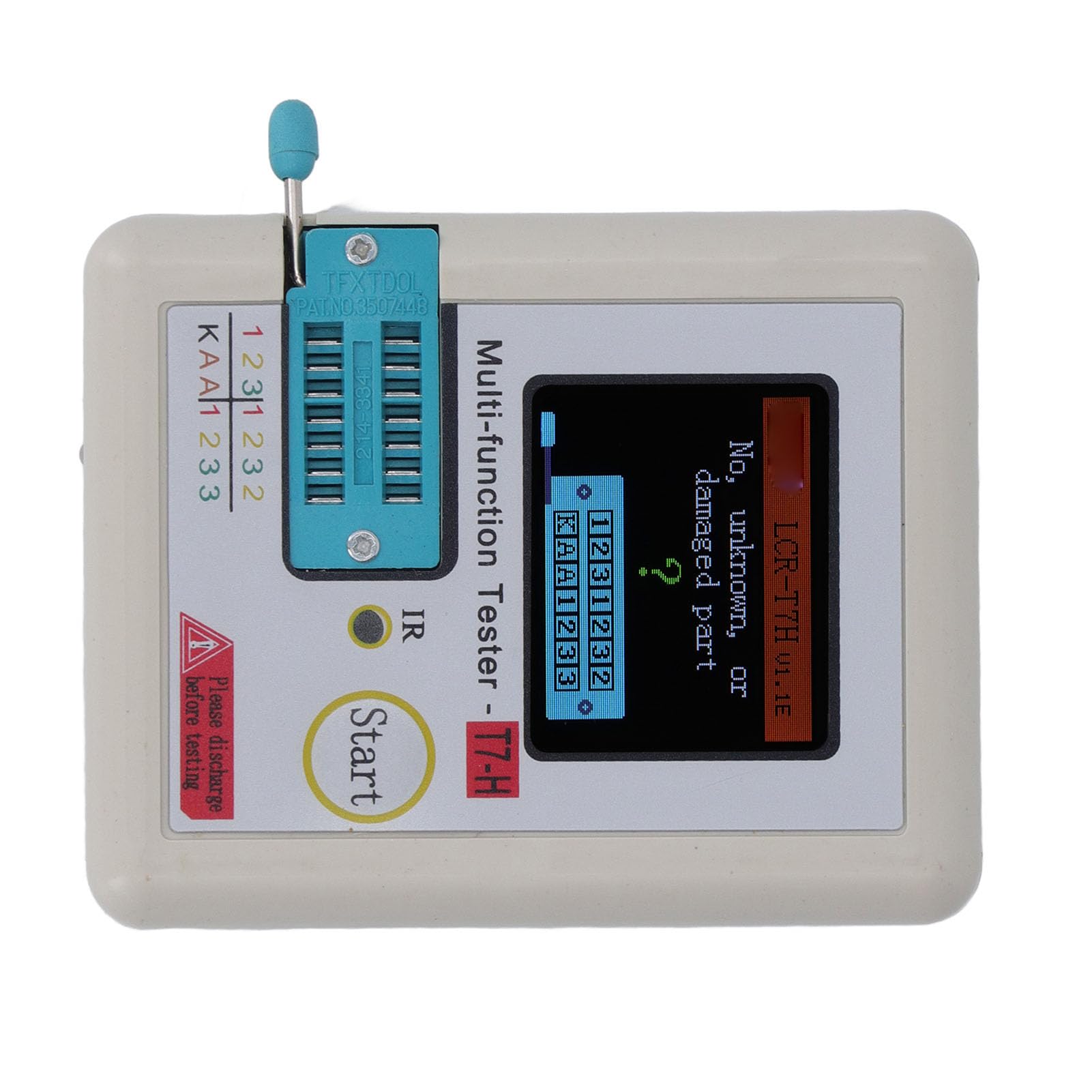 Digital Transistor Tester with LCD Display - Automatic NPN/PNP Transistor Meter for Electronics Repair, DIY Projects & Component Testing