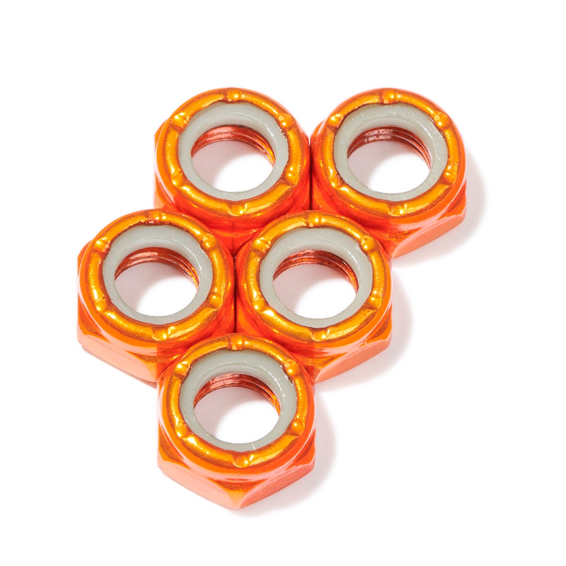 Defiant Upgrades Skateboard Axle Nuts - 5 Pack | High-Quality Replacement Hardware for Skateboards & Longboards | Perfect for Street, Park & Ramp Riding