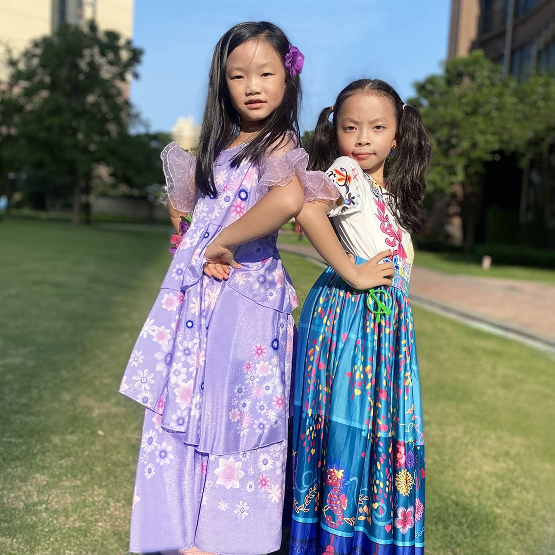 Mirabel Kids Cosplay Costume - Isabela Magical Princess Dress for Girls | Halloween Party, Dress Up, Birthday & Disney Themed Events