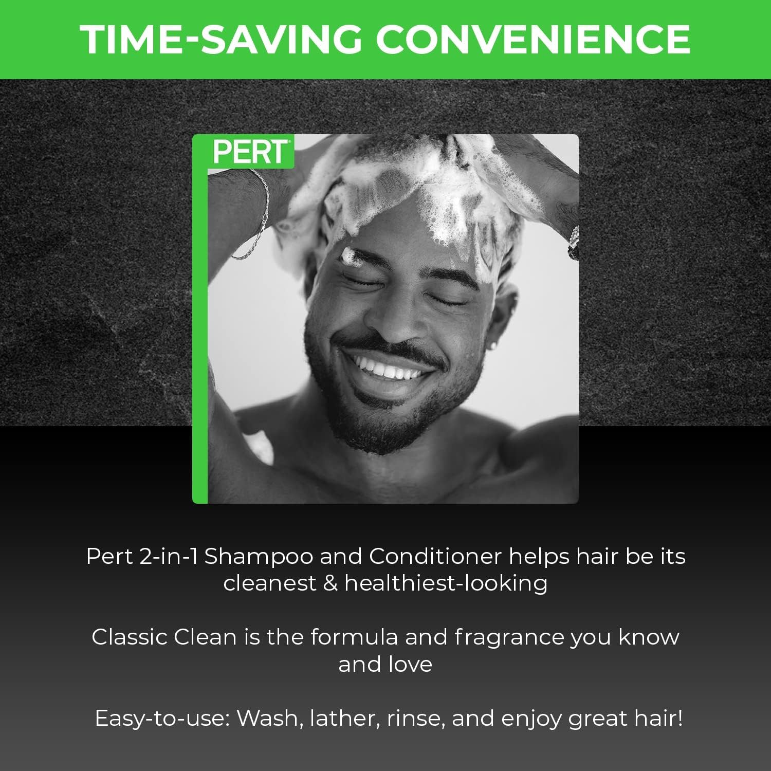 Pert Plus 2-in-1 Shampoo and Conditioner for Normal Hair - 13.5 oz (18 Pack) | Daily Hair Care for Men & Women | Salon Quality at Home