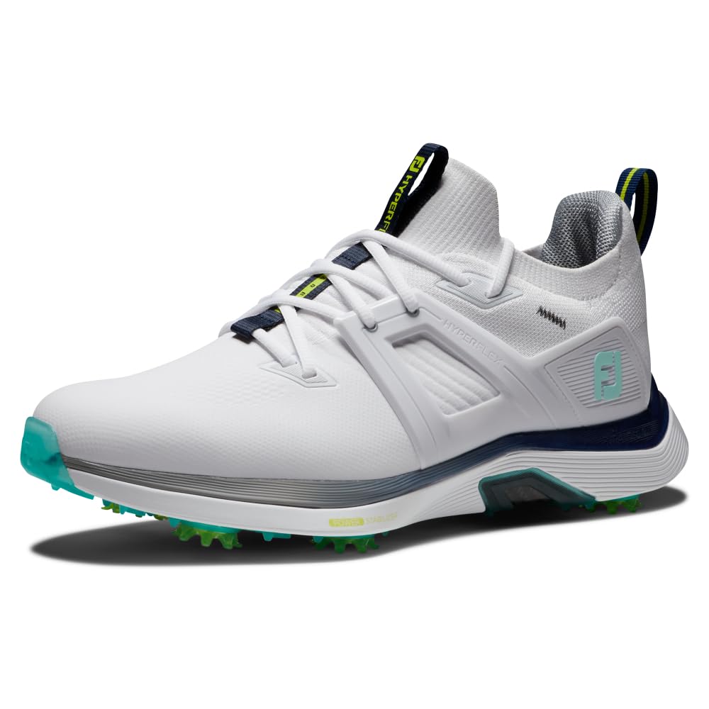FootJoy Men's Hyperflex Carbon Golf Shoes - Lightweight & Waterproof Spiked Golf Footwear for Comfort & Performance on the Course