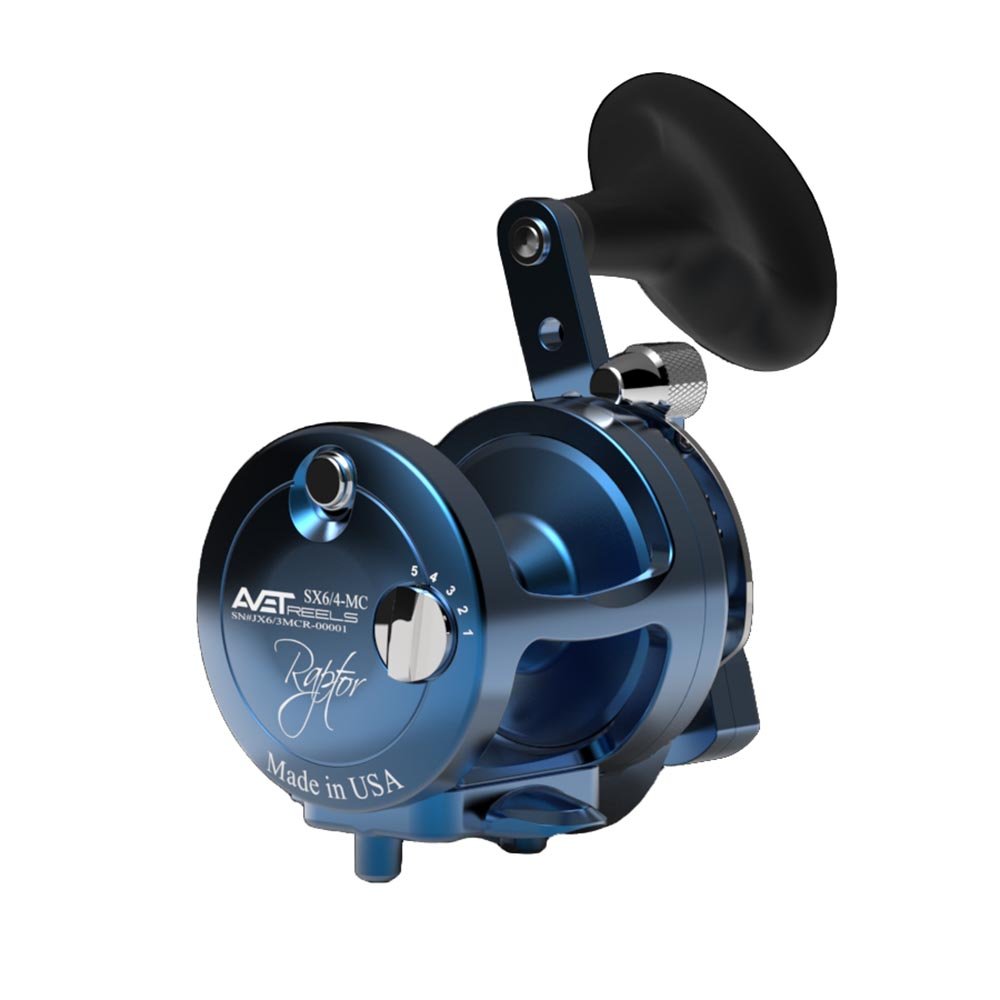 Avet SX Raptor 6/4 MC Two Speed Fishing Reel - Saltwater & Freshwater Fishing Gear for Offshore & Inshore Angling