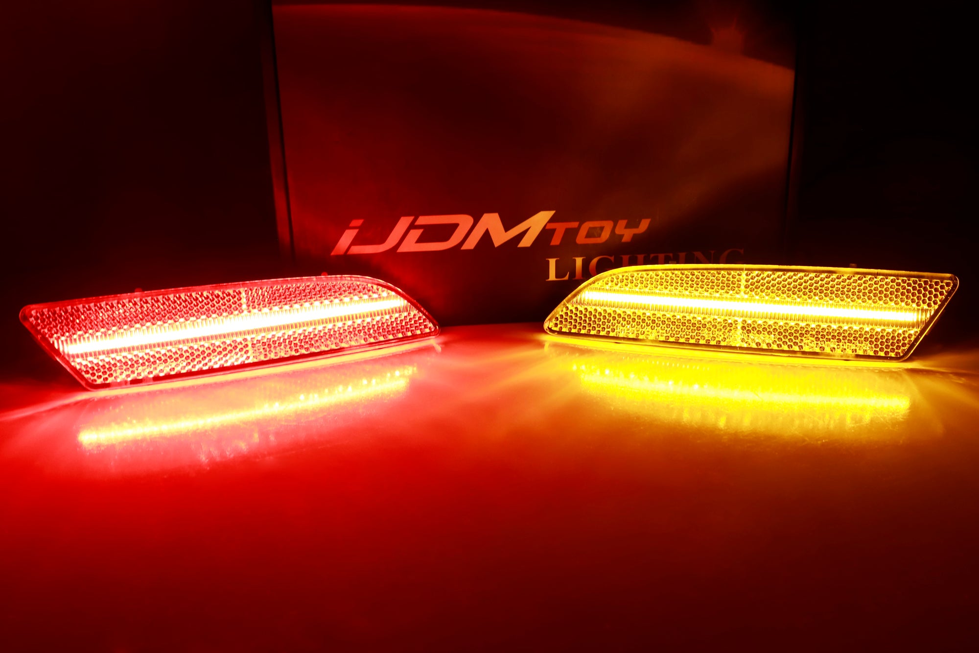 4-Piece Clear Lens Amber/Red Full LED Side Marker Lights Kit for Chrysler Crossfire - Enhance Visibility & Style for Night Driving & Car Shows