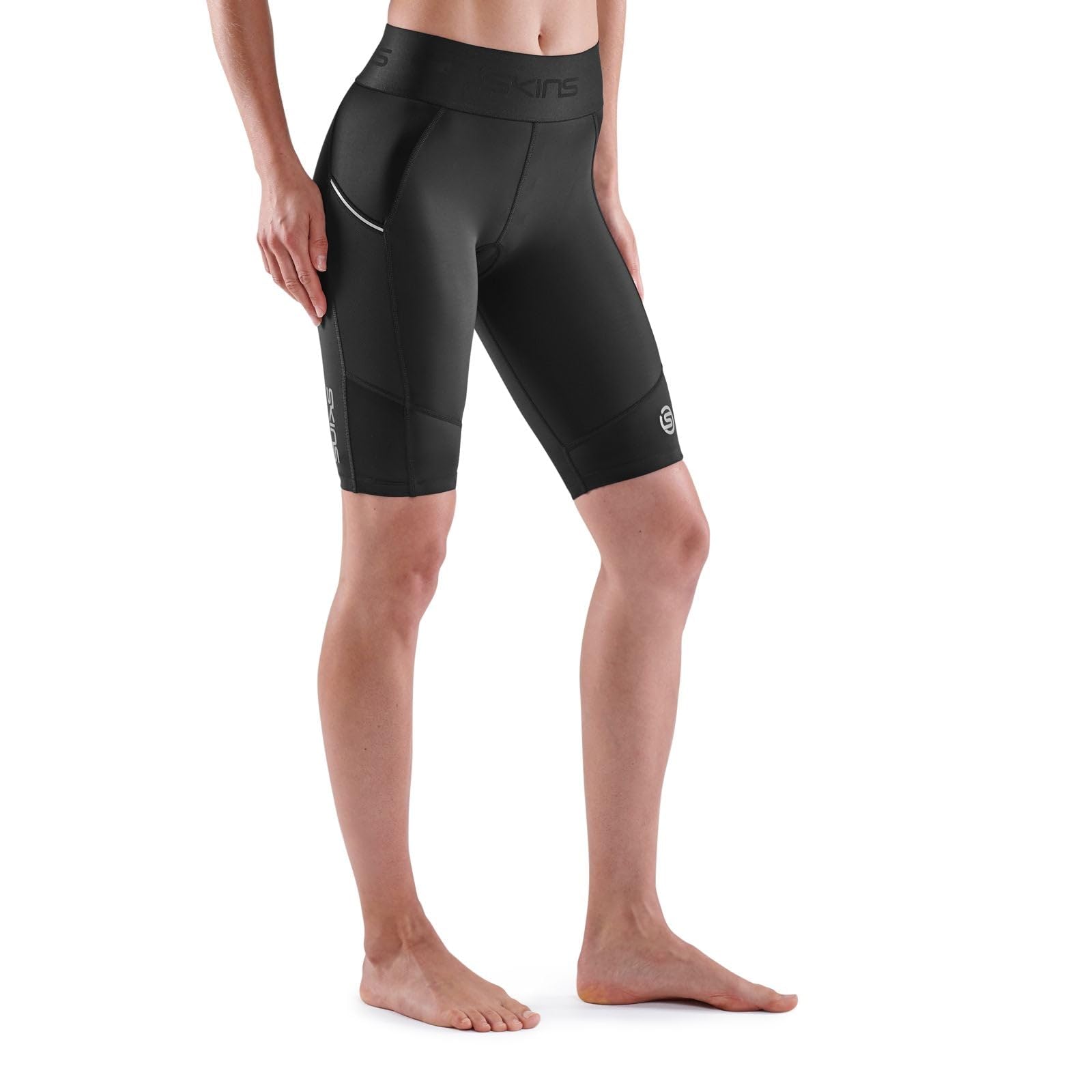 SKINS Women's Series-3 Compression Half Tights - High Performance Workout Shorts for Running, Yoga & Gym Training