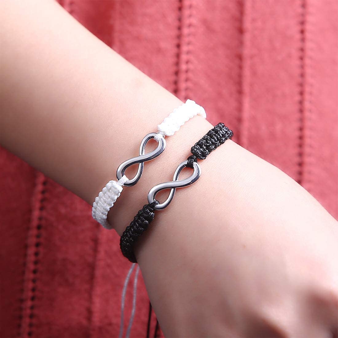 Best Friend Necklaces for 2 - BFF Matching Jewelry Set with His & Hers Bracelets, Valentine's Day Couple Gifts for Anniversaries, Birthdays and Special Occasions | Perfect for Best Friends, Couples and Loved Ones