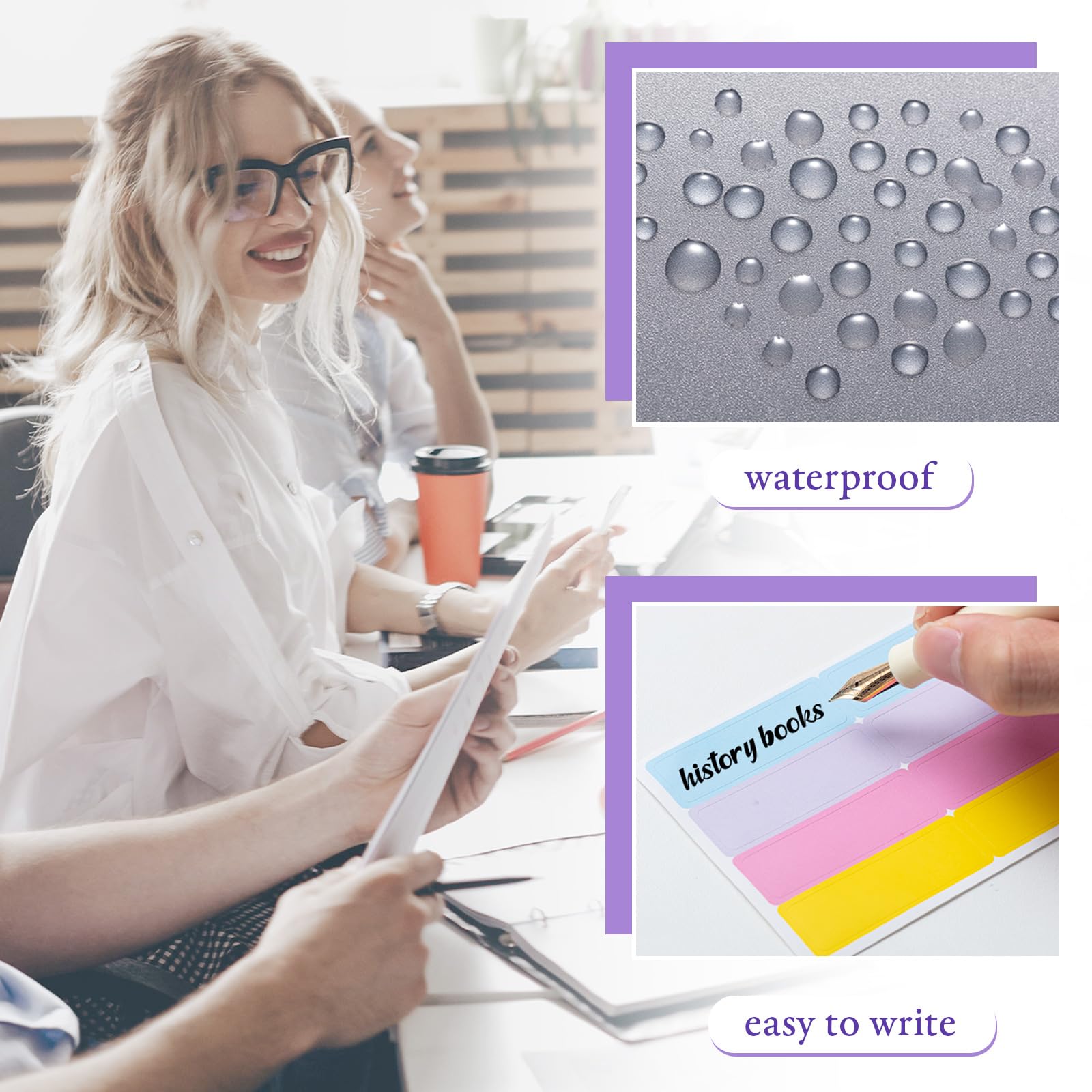 Qilery 24-Piece Scrapbook Paper Organizer with 48/72 Sticky Index Tabs - 12x12 Paper Storage Dividers for Vinyl, Cardstock & Photos | Perfect for Crafting, Scrapbooking & Document Organization