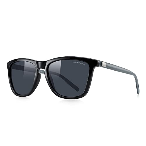 Black Frame/Black Lens/Gray Temples