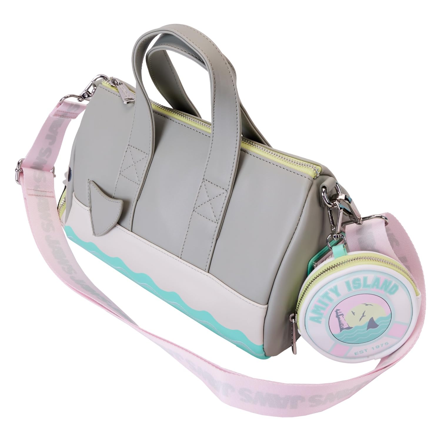 Loungefly Jaws Themed Crossbody Bag with Detachable Coin Purse - Perfect for Movie Fans, Theme Parks, and Everyday Use