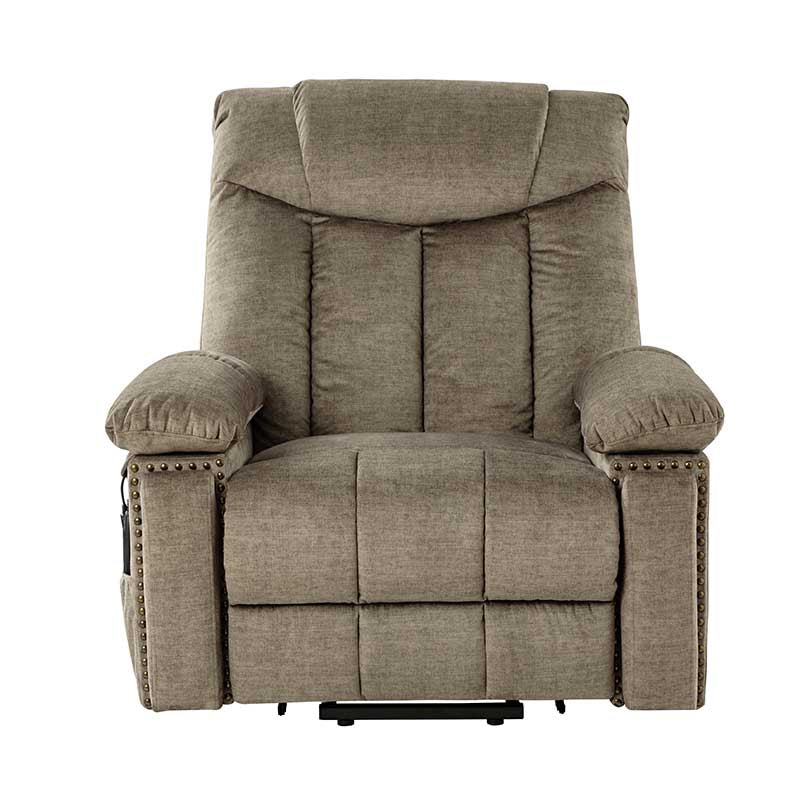 LuxComfort Power Lift Recliner Chair for Elderly - Heavy Duty Electric Reclining Sofa with Massage & Heat - Perfect for Living Room, Home Theater & Mobility Assistance