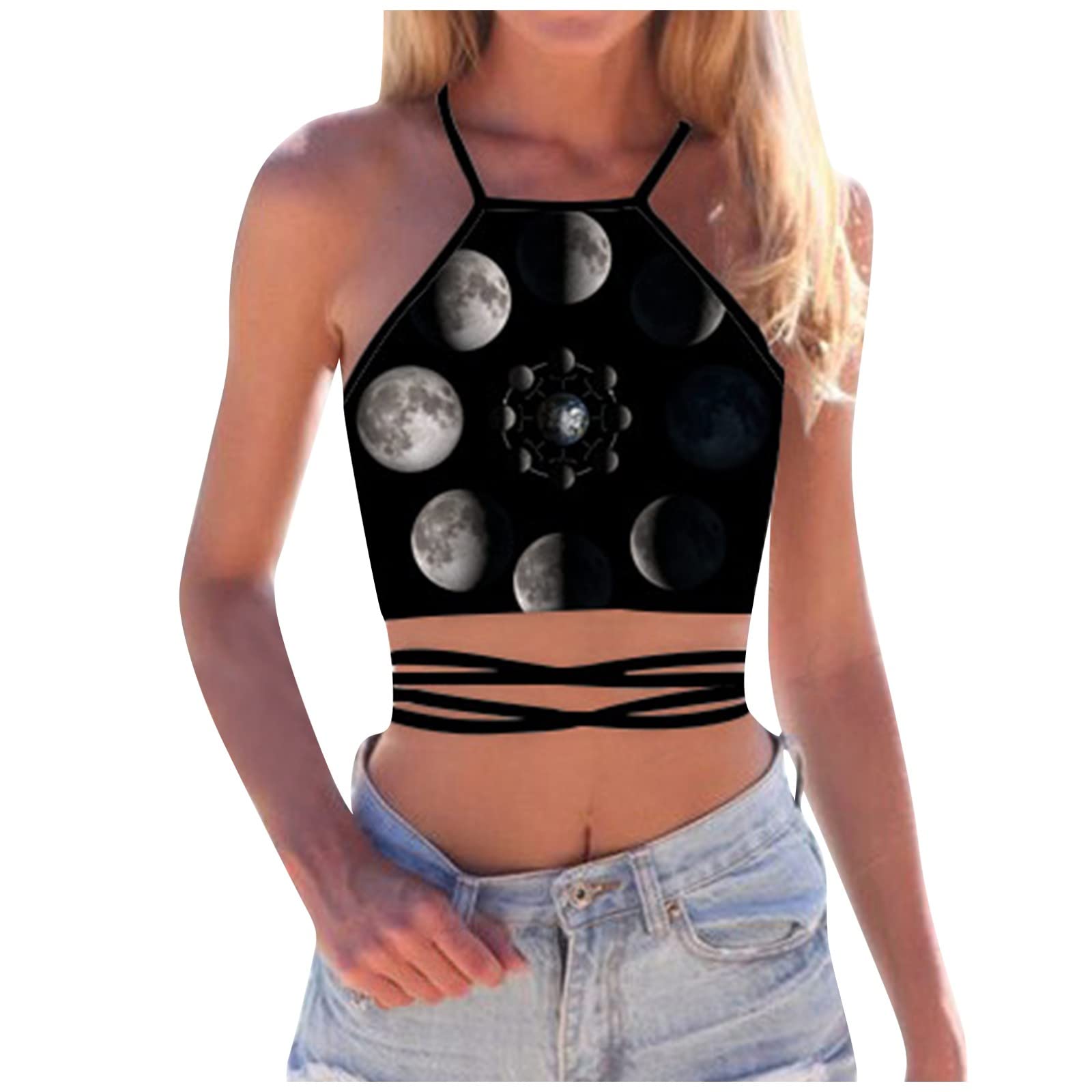 Women's Summer Stitching Tunic Tops - Comfortable V-Neck Blouse Shirts for Casual Wear, Office & Outings (Black, One Size)