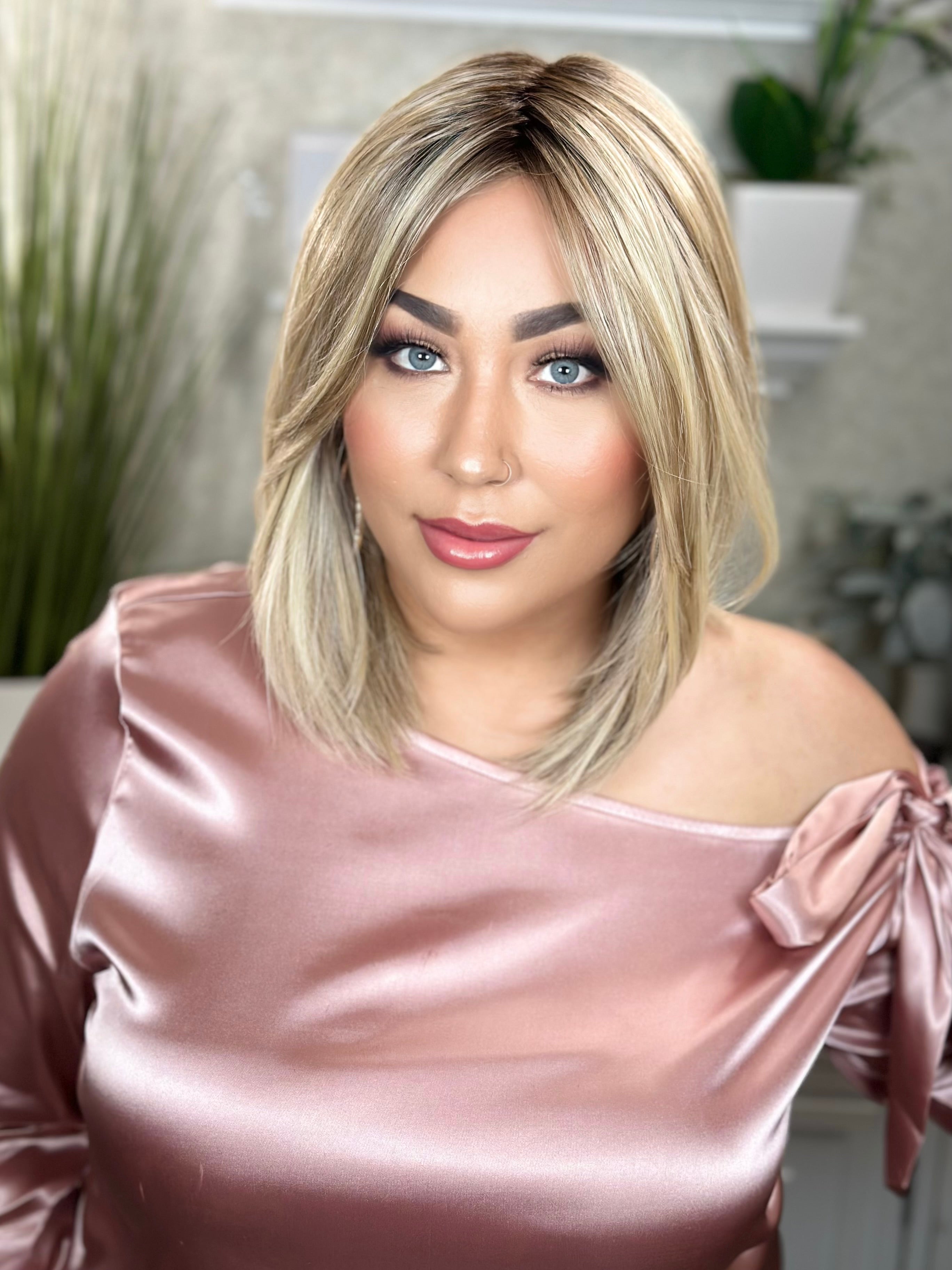 FINISH LINE Sunlit Beige Blonde Hair Extensions - Premium Clip-in Human Hair for Volume & Length - Perfect for Parties, Weddings & Everyday Styling