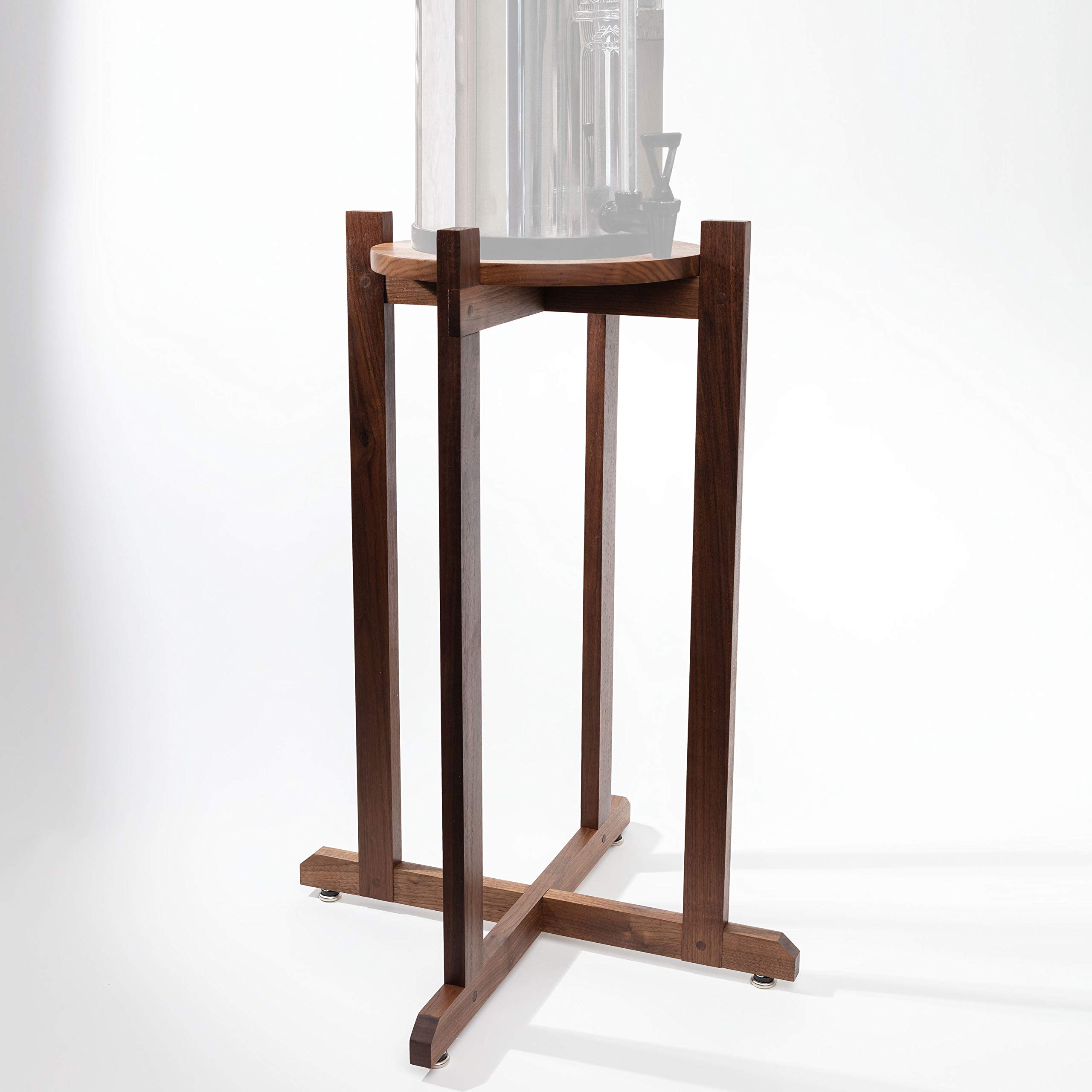 Premium Walnut Water Filter Stand for Royal, Big & Imperial Dispensers - USA Made Floor Water Dispenser Holder - Perfect for Home, Office & Kitchen Use