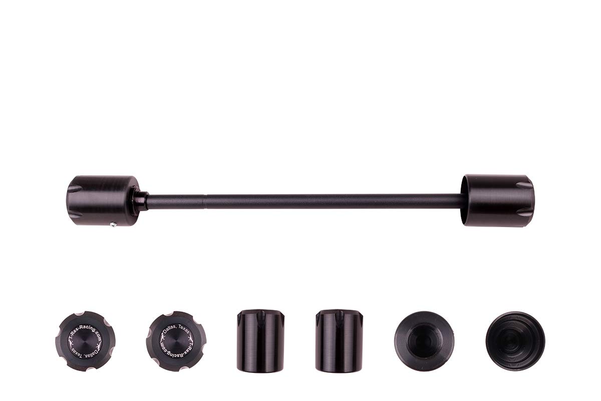 T-Rex Racing Rear Axle Sliders for Kawasaki ZX-6R ZX-10R ZX-14R Motorcycle Crash Protection - Durable Frame Sliders for Track & Street Riding Safety