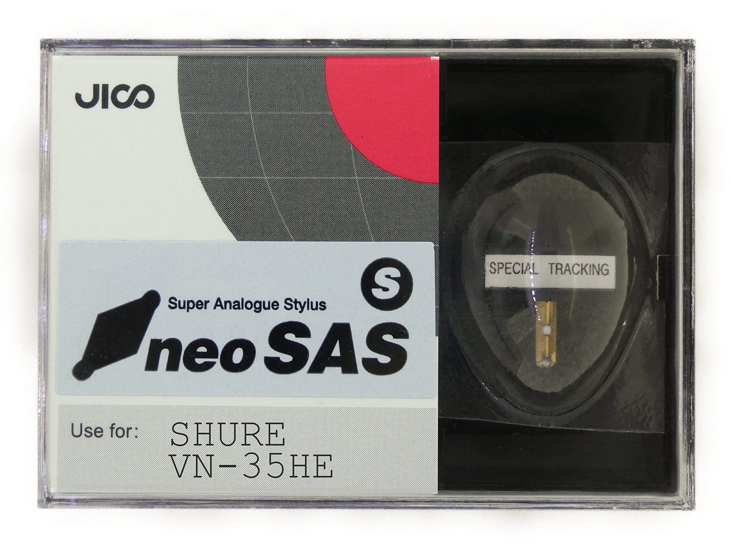 JICO neoSAS/S Replacement Stylus for Shure VN-35HE Cartridge - High Performance Needle for Vinyl Records & Turntables