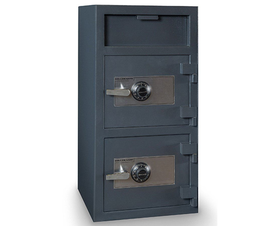 Hollon FDD 4020 Double Door Depository Safe - Blemished Model | Heavy Duty Commercial Cash Drop Safe for Retail Stores, Banks & Offices | Fireproof & Theft Resistant Security Safe Box