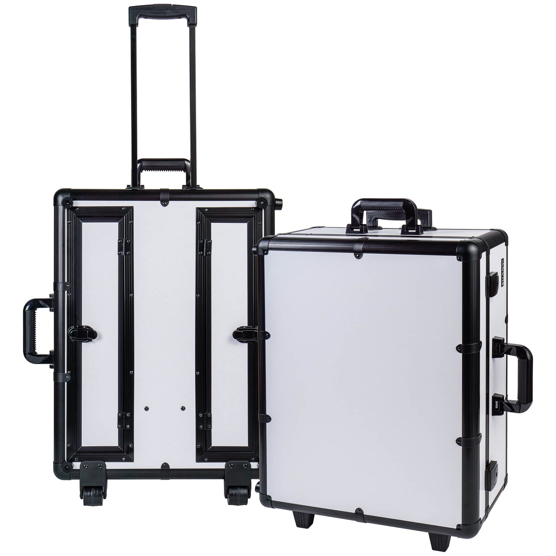 Professional Studio ToGo Wheeled Makeup Case & Organizer with LED Light - Portable Beauty Storage for Makeup Artists, Travel, Salon & On-the-Go Cosmetics Organization