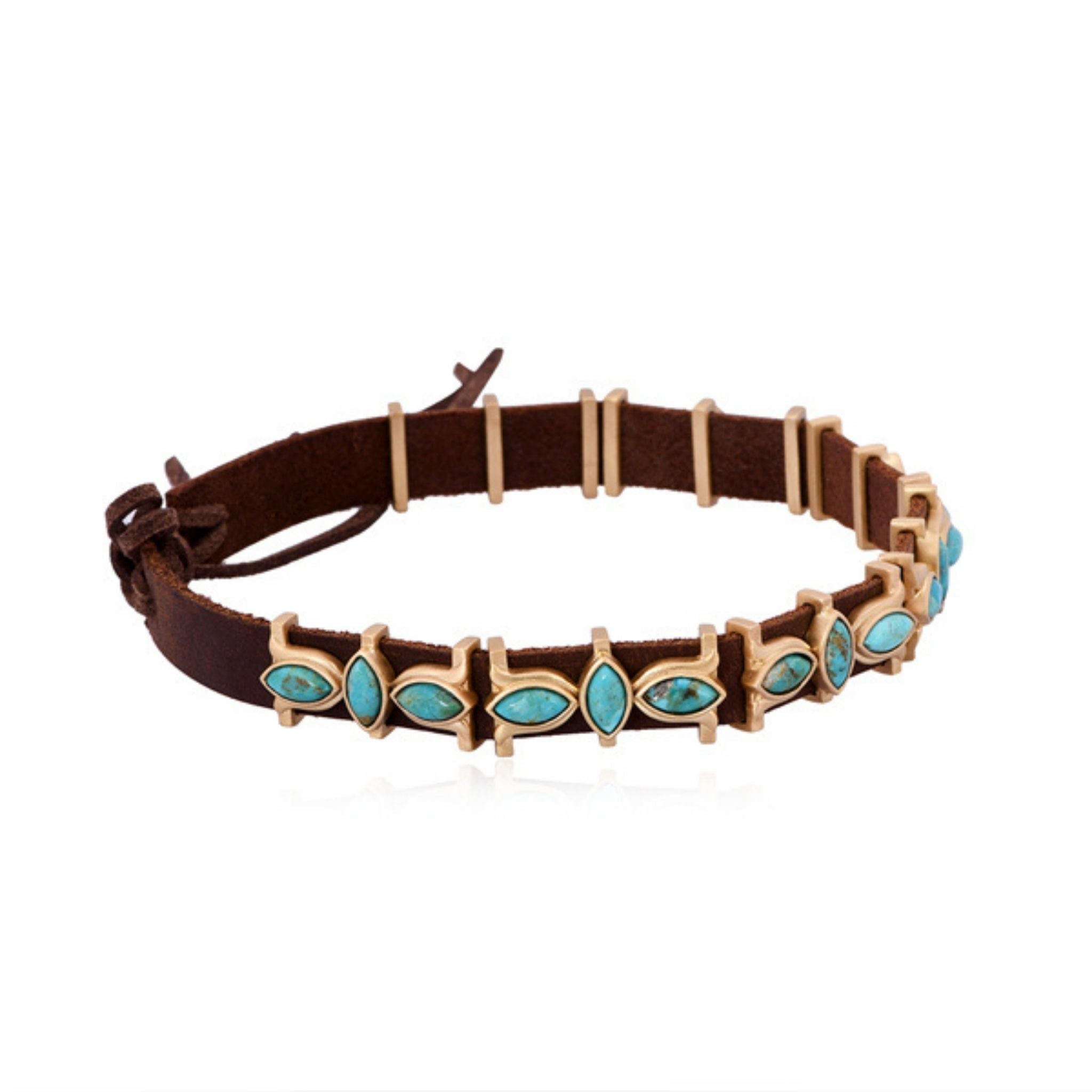 Turquoise Desert Flower Hat Band - Stylish Western Accessory for Cowboy Hats, Boho Fashion & Outdoor Adventures