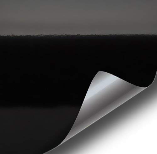 Premium VViViD Black Gloss Vinyl Wrap Roll - 25ft x 5ft Bulk Roll with Air Release Technology for Car, Motorcycle & Furniture Customization - High Gloss Finish for Stunning Vehicle Wraps & DIY Projects