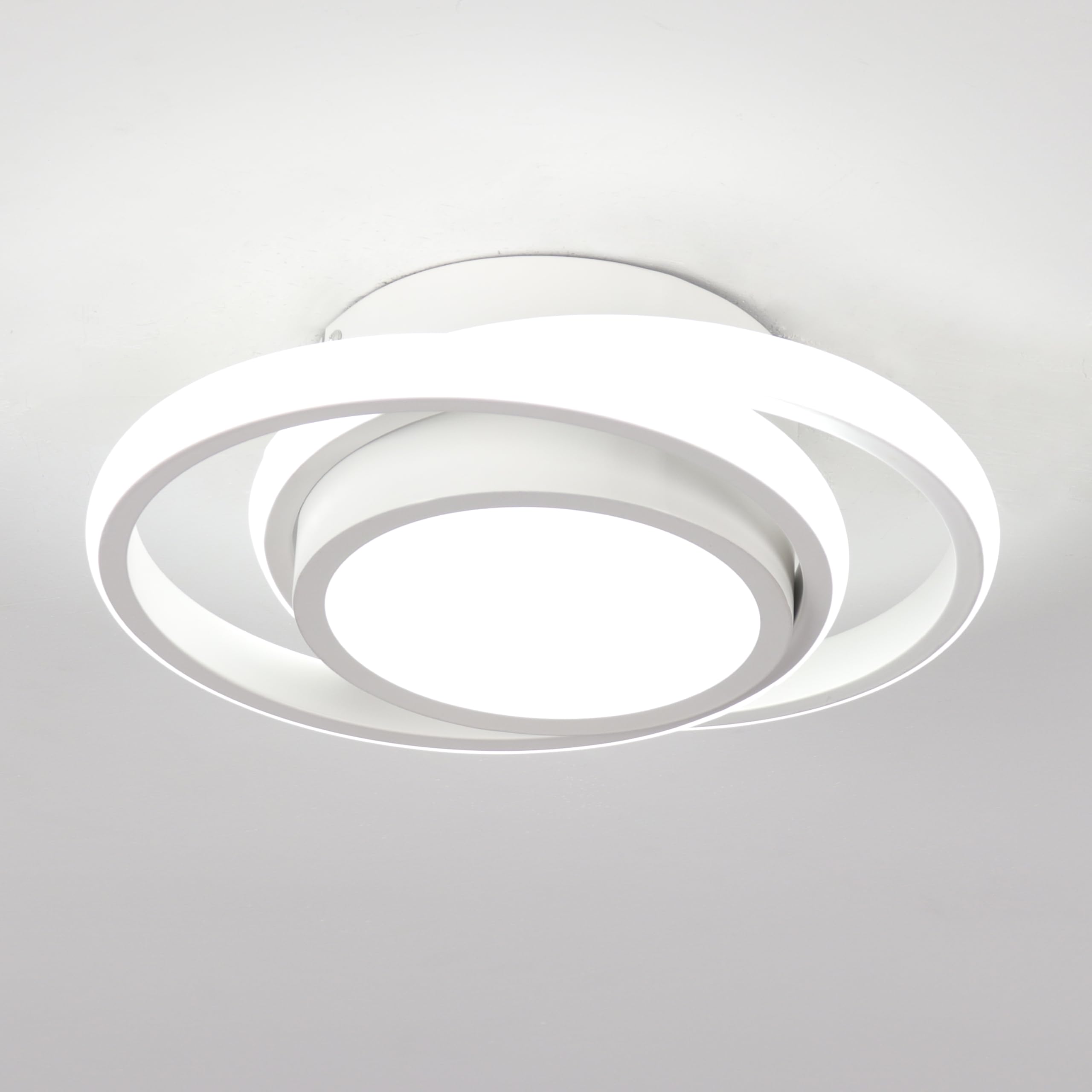 Modern LED Ceiling Light Fixture - 32W Round Close-to-Ceiling Lamp, 6000K Cool White for Bedroom, Hallway, Aisle & Corridor Lighting | Energy-Efficient Home & Office Interior Design Solution