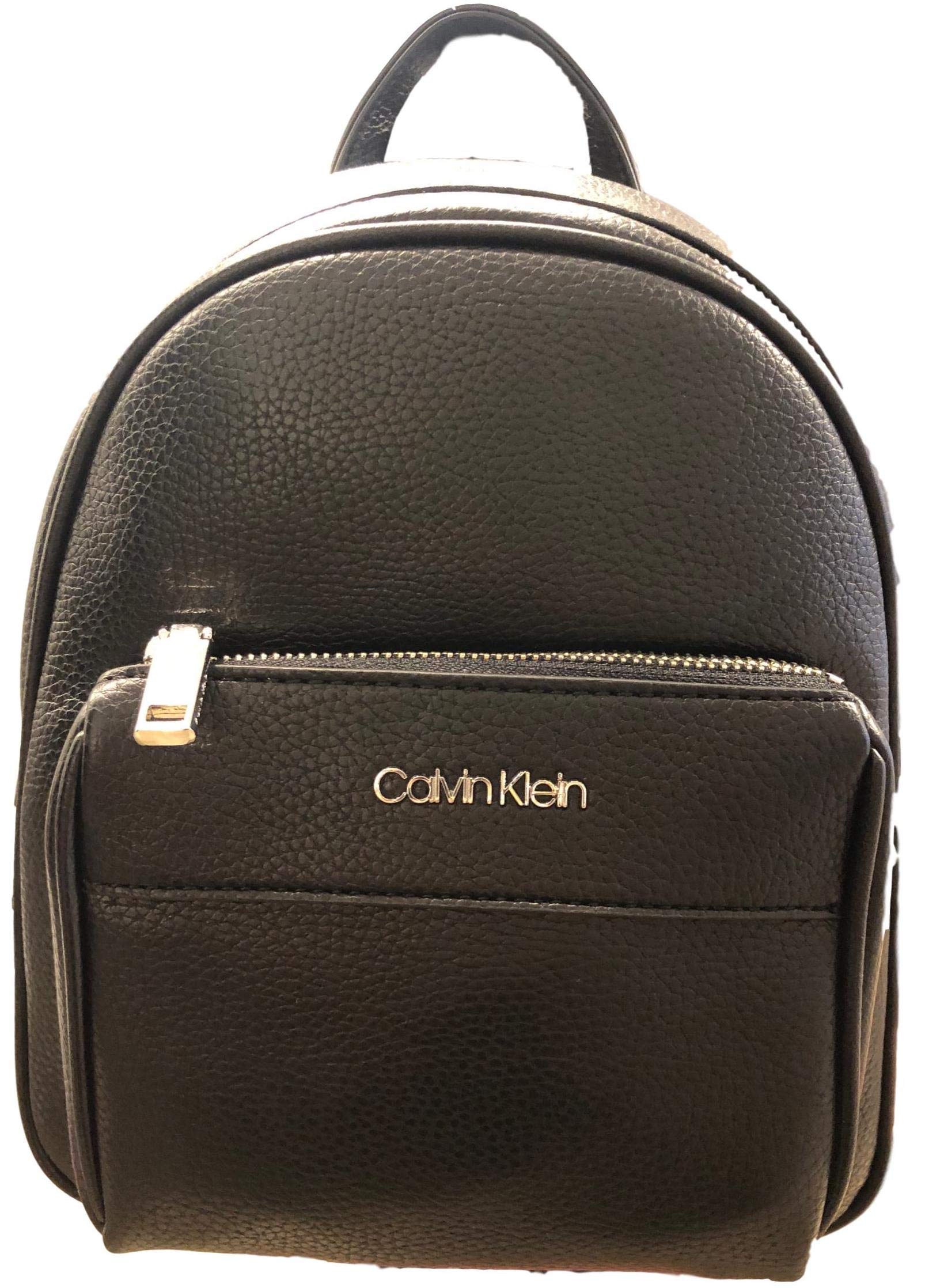 Calvin Klein Elaine Bubble Lamb Leather Flap Backpack for Women | Stylish & Durable Designer Bag for Work, Travel & Everyday Use