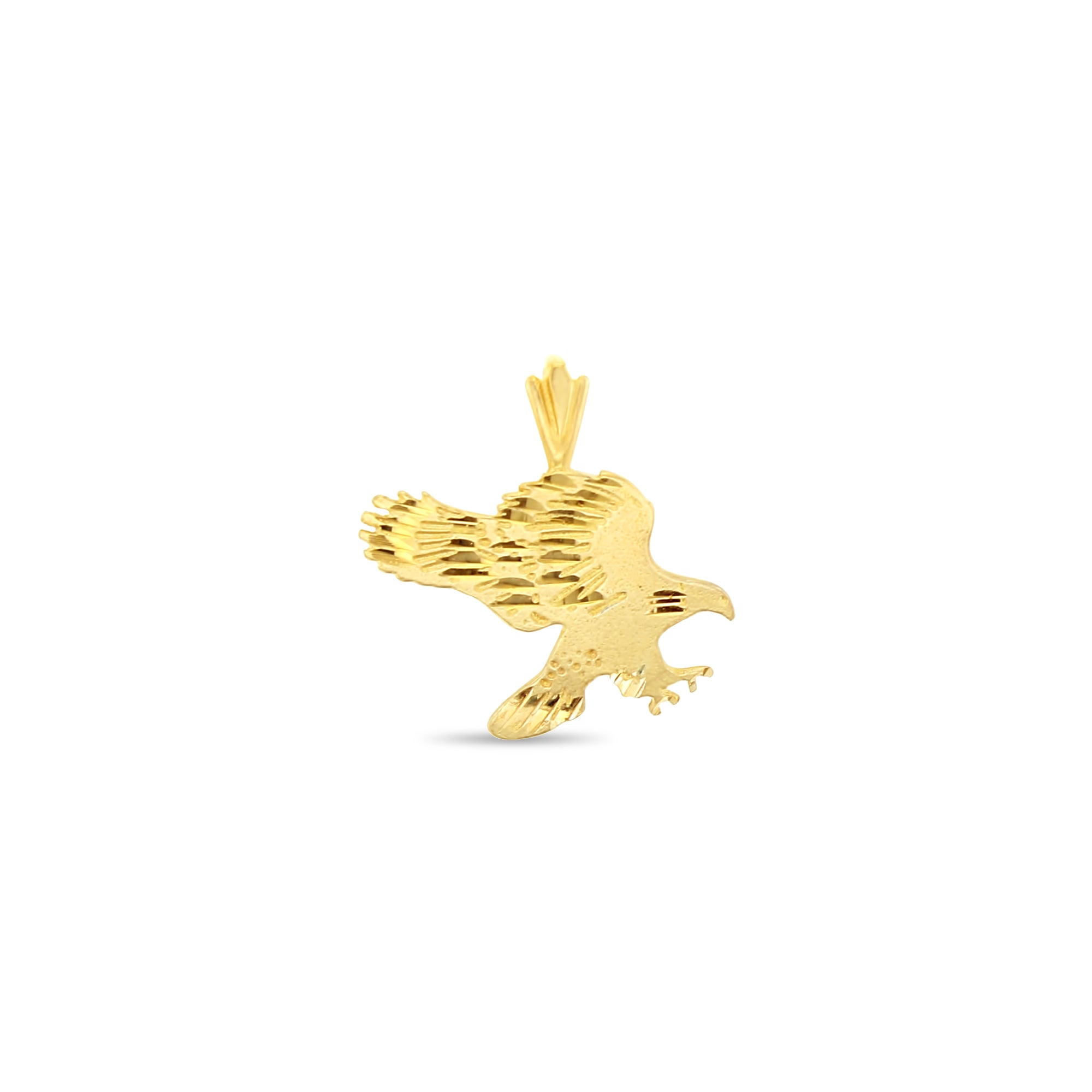 Flying Eagle Pendant Necklace with Diamond Cuts & Matte Satin Finish - Perfect for Gifts, Anniversaries, and Special Occasions