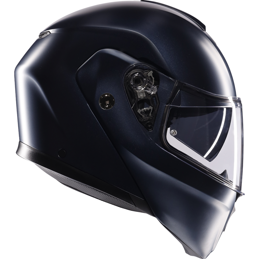 AGV Streetmodular Solid Matte Profondo Blue Motorcycle Helmet - Lightweight & DOT Certified for Urban Riding & Commuting