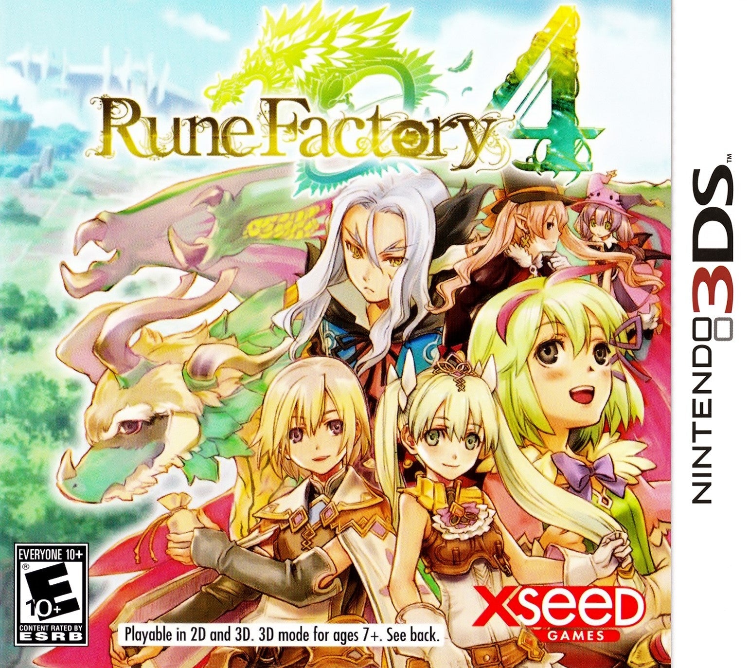 Used Rune Factory 4 Nintendo 3DS Video Game - Classic RPG Adventure for Farming, Combat & Romance Simulation