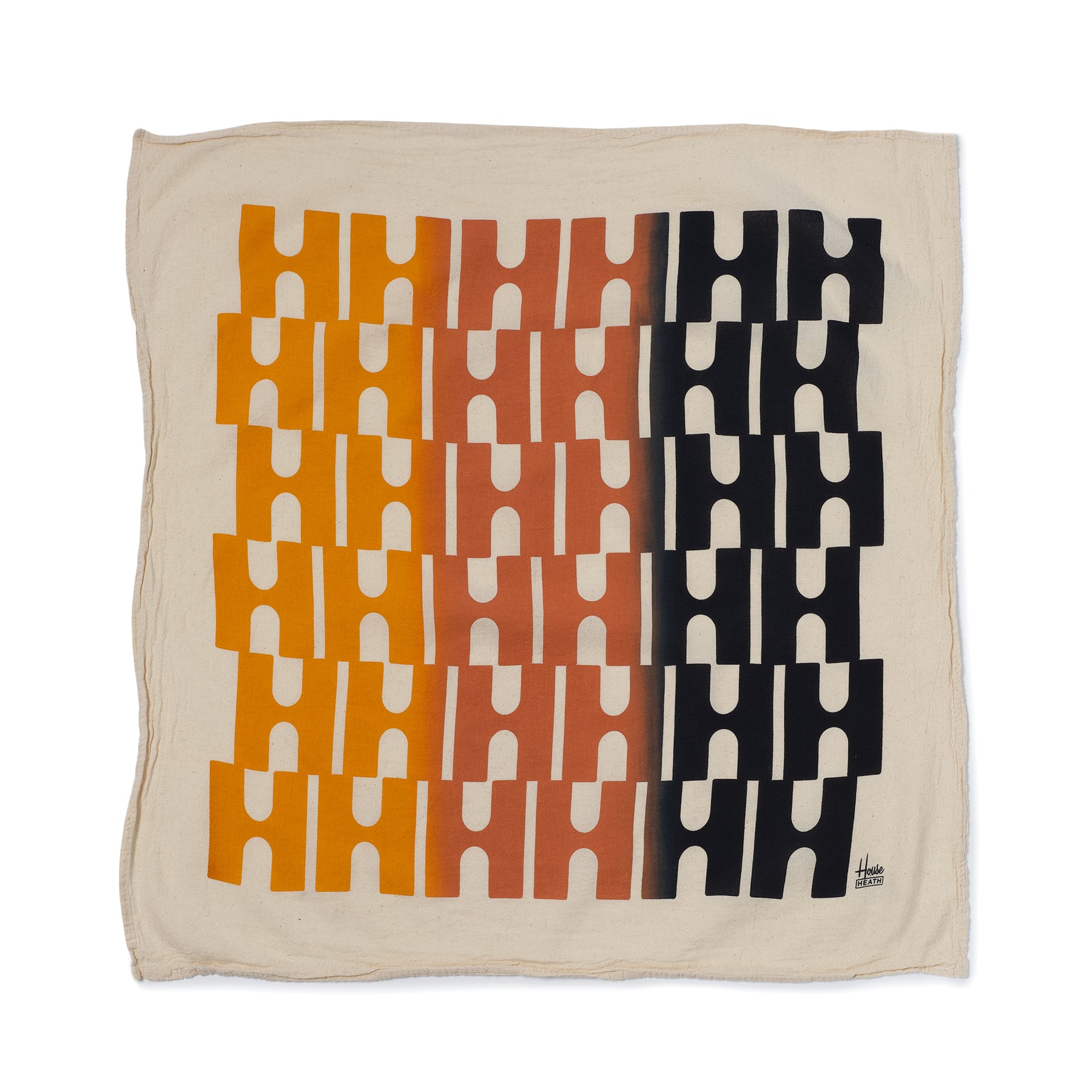 Premium H Pattern Tea Towels Set of 3 - Absorbent Kitchen Dish Towels for Drying Dishes & Glassware - Split Fountain Design for Modern Kitchens