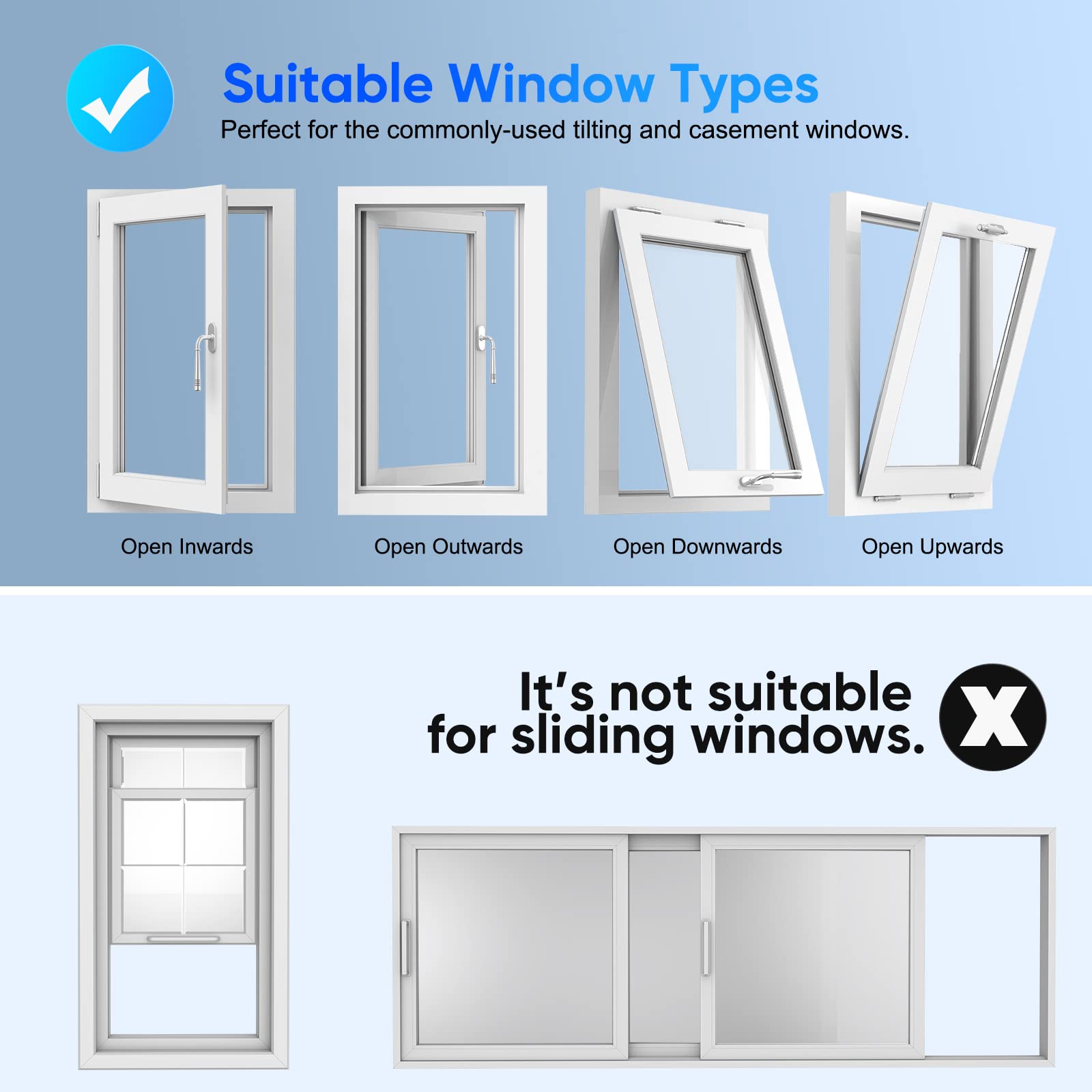 Portable Air Conditioner Window Kit - No Drilling Installation with Zip & Adhesive Fastener, Waterproof & Wind Resistant, 400cm/158 Inch - Perfect for Tumble Dryer Venting & Hot Air Stop in Apartments, Homes & Offices